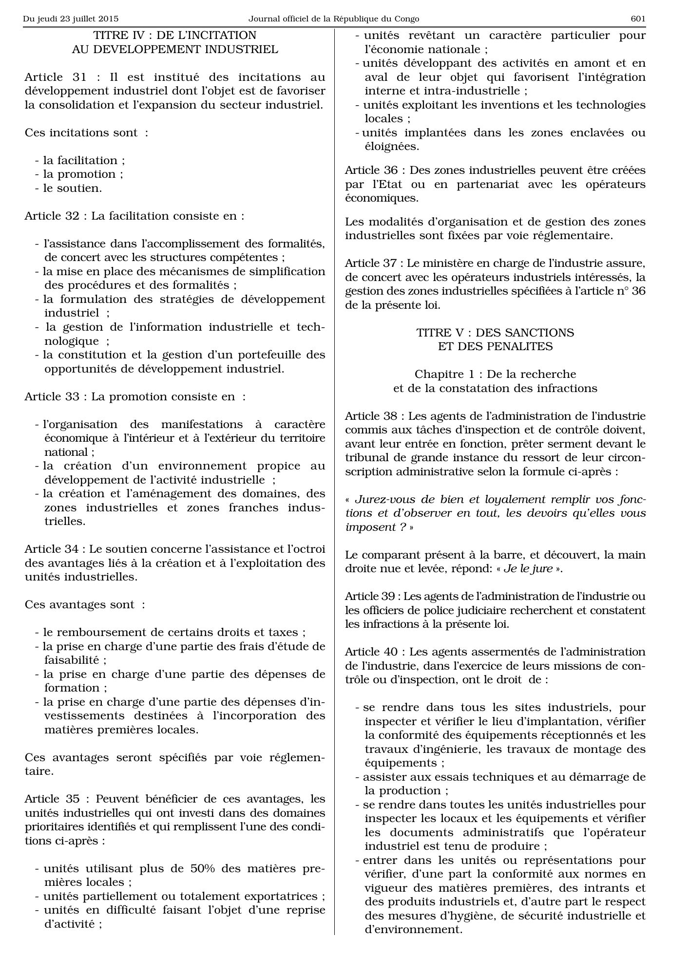 Loi n° 9-2015 du 18 juillet 2015 — official PDF page 5; original table columns, symbols and diagram connections