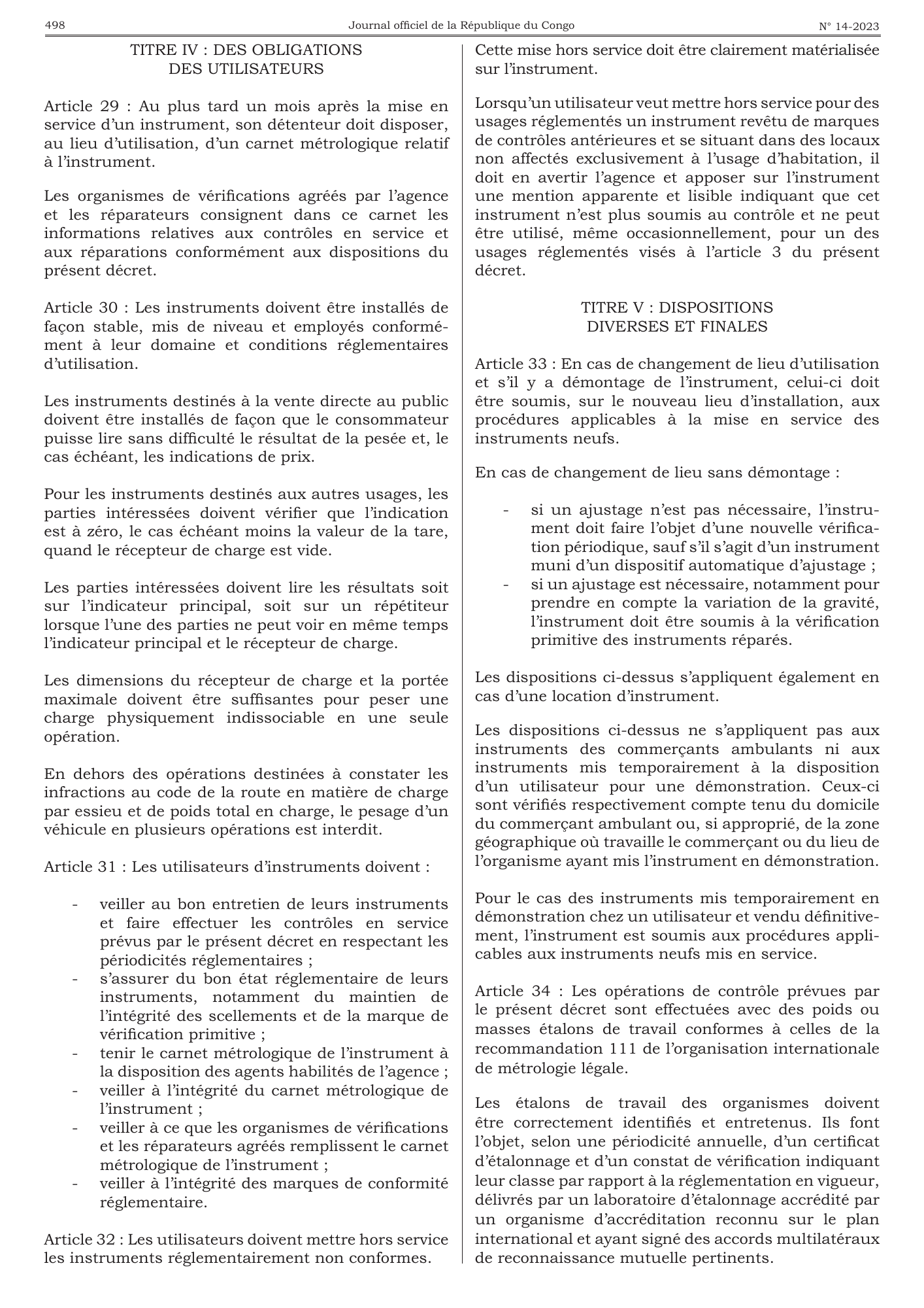 Décret n° 2023-91 du 24 mars 2023 — official PDF page 14; original table columns, symbols and diagram connections