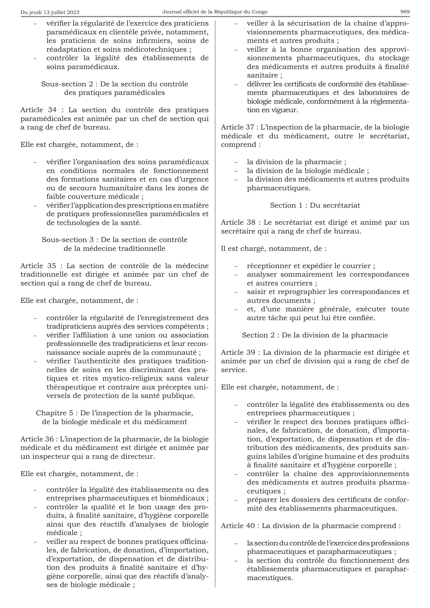 Arrêté n° 8576 du 29 juin 2023 — official PDF page 25; original table columns, symbols and diagram connections