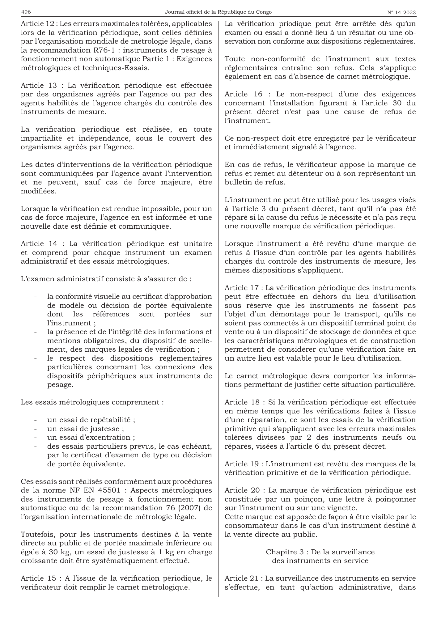 Décret n° 2023-91 du 24 mars 2023 — official PDF page 12; original table columns, symbols and diagram connections