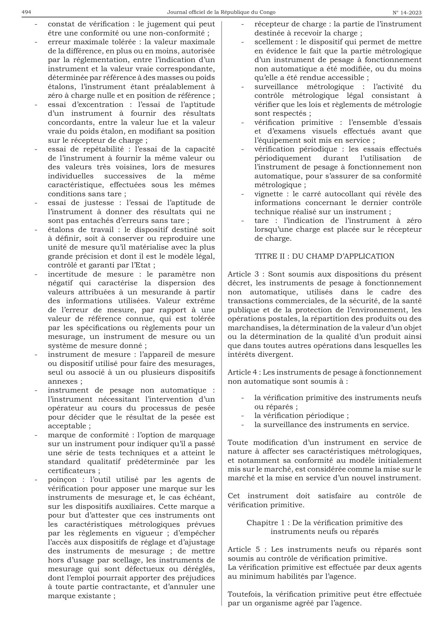 Décret n° 2023-91 du 24 mars 2023 — official PDF page 10; original table columns, symbols and diagram connections