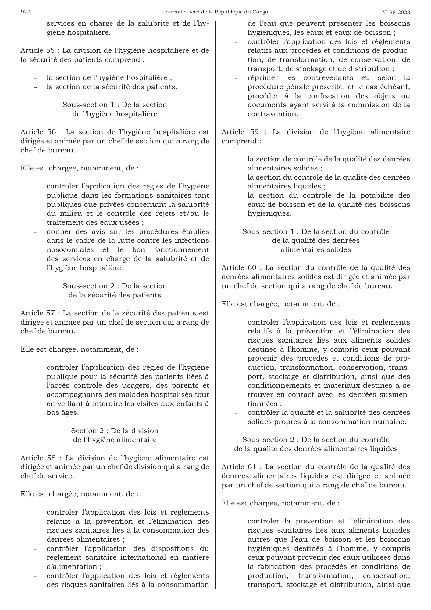 Arrêté n° 8576 du 29 juin 2023 — official PDF page 28; original table columns, symbols and diagram connections