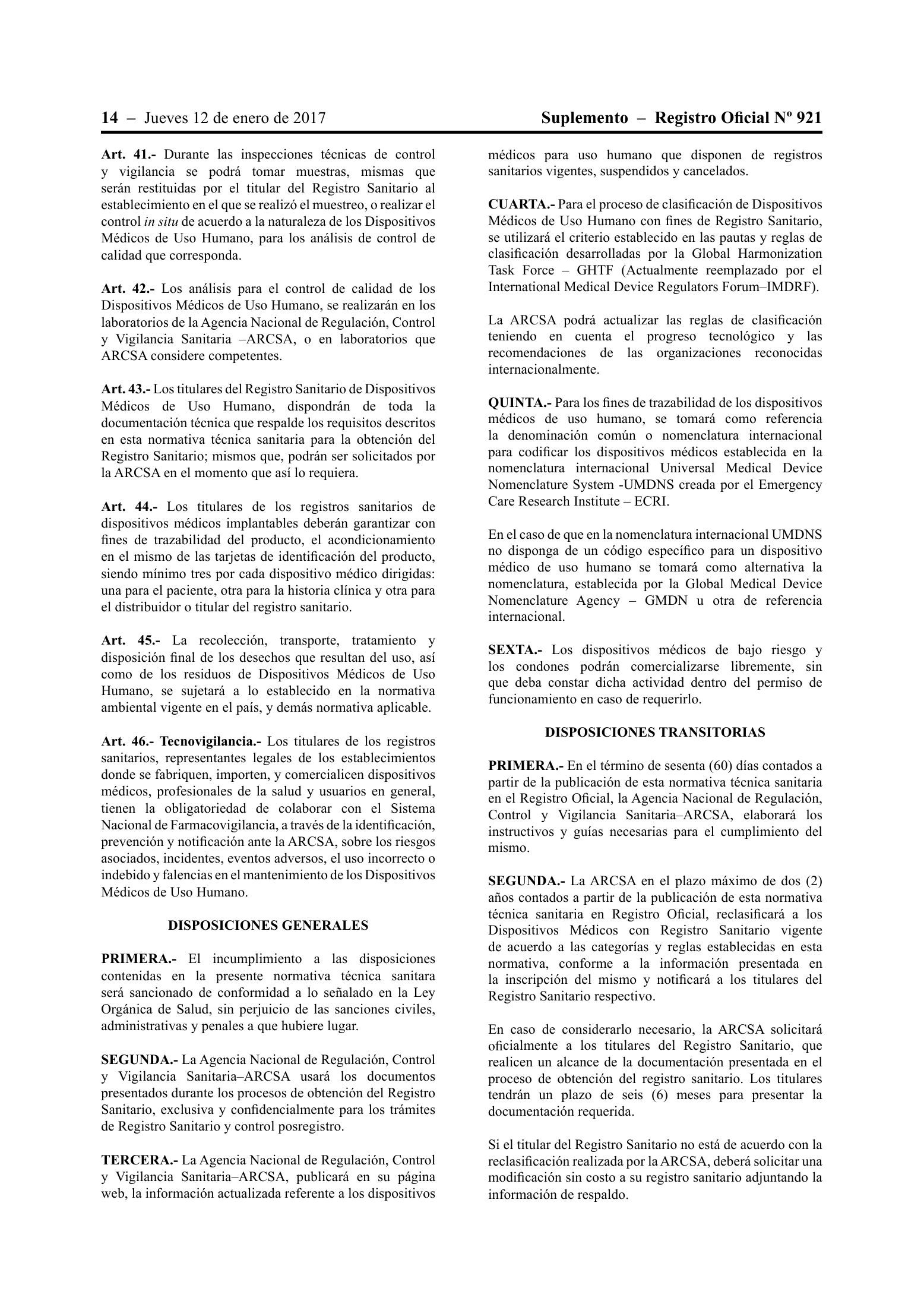 ARCSA-DE-026-2016-YMIH — complete original official PDF page 14; source image governs.