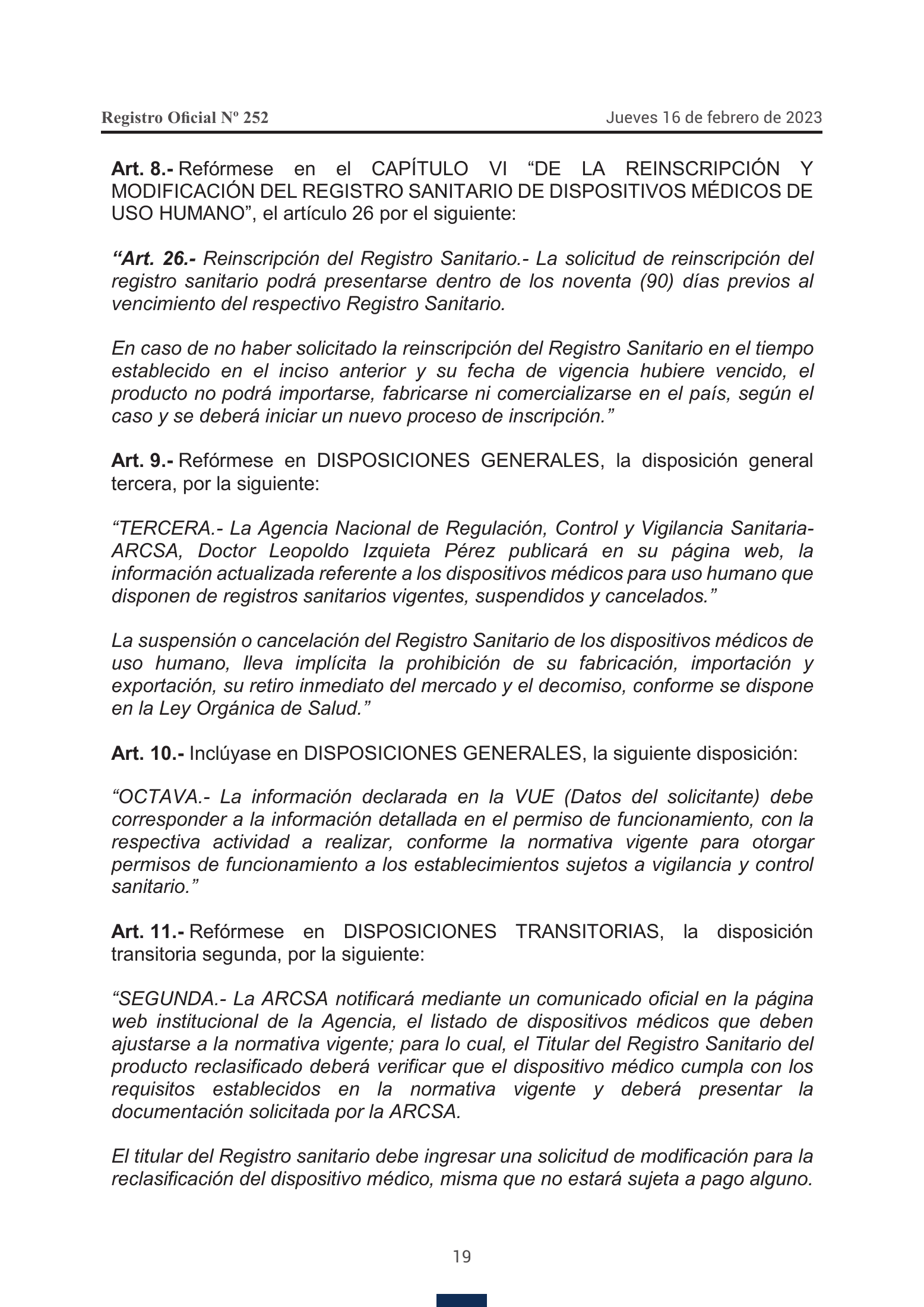 ARCSA-DE-2023-001-VSVZ — complete original official PDF page 11; source image governs.