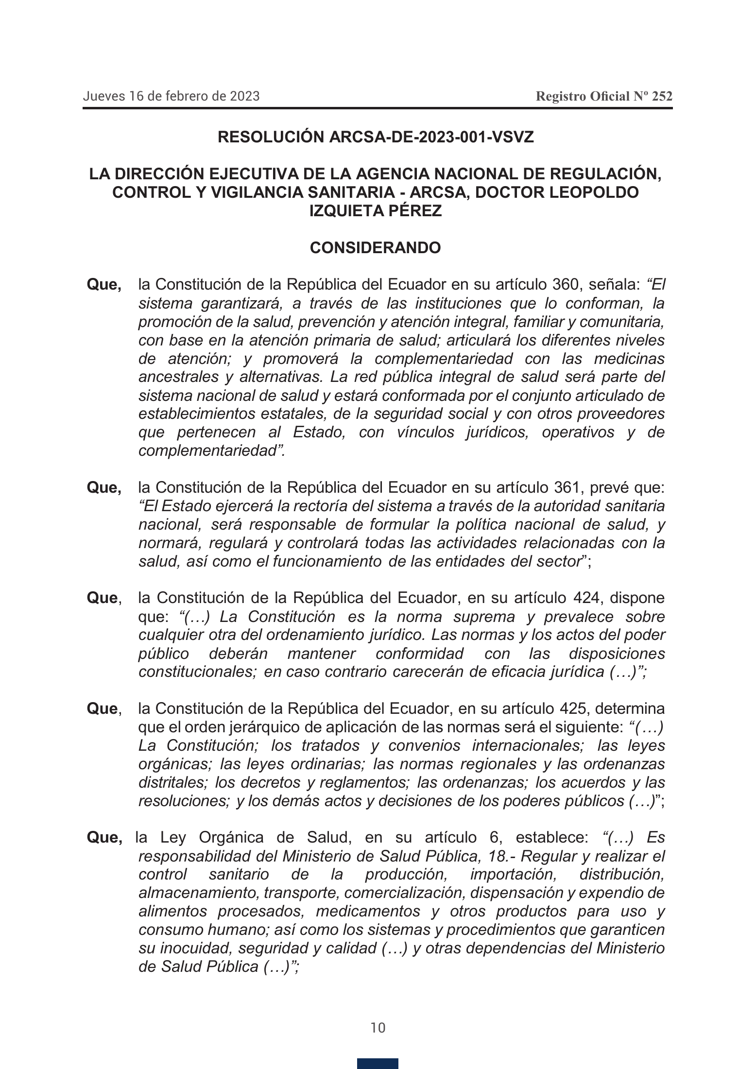 ARCSA-DE-2023-001-VSVZ — complete original official PDF page 2; source image governs.