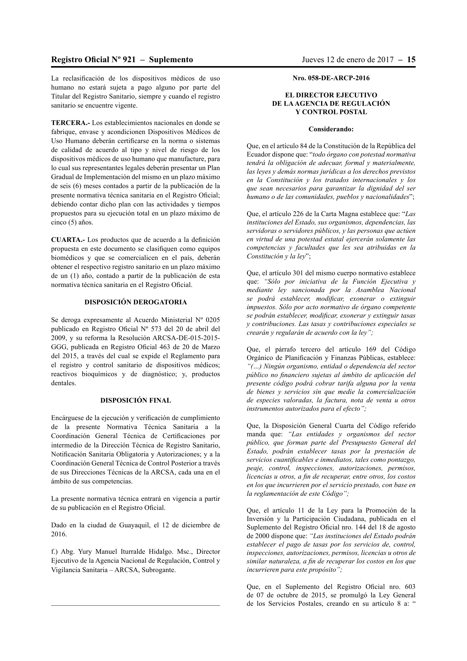 ARCSA-DE-026-2016-YMIH — complete original official PDF page 15; source image governs.