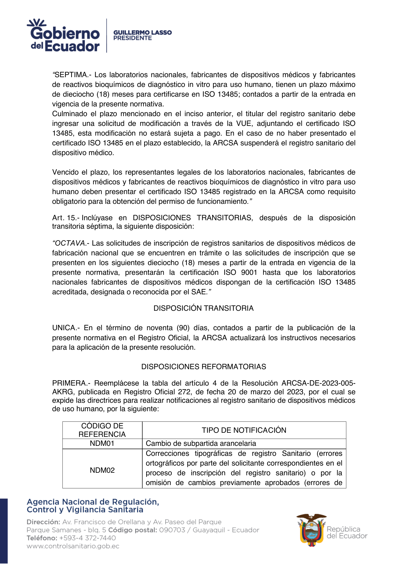 ARCSA-DE-2023-033-AKRG — complete original official PDF page 15; source image governs.