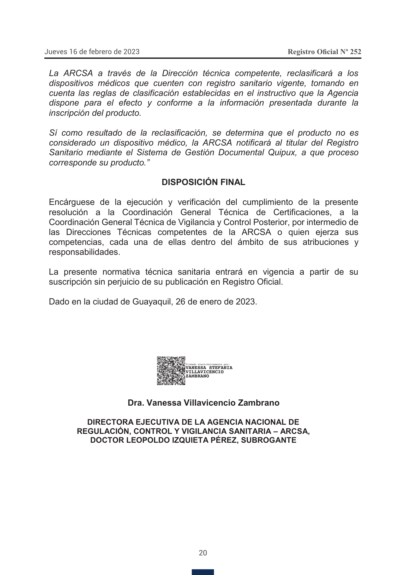ARCSA-DE-2023-001-VSVZ — complete original official PDF page 12; source image governs.