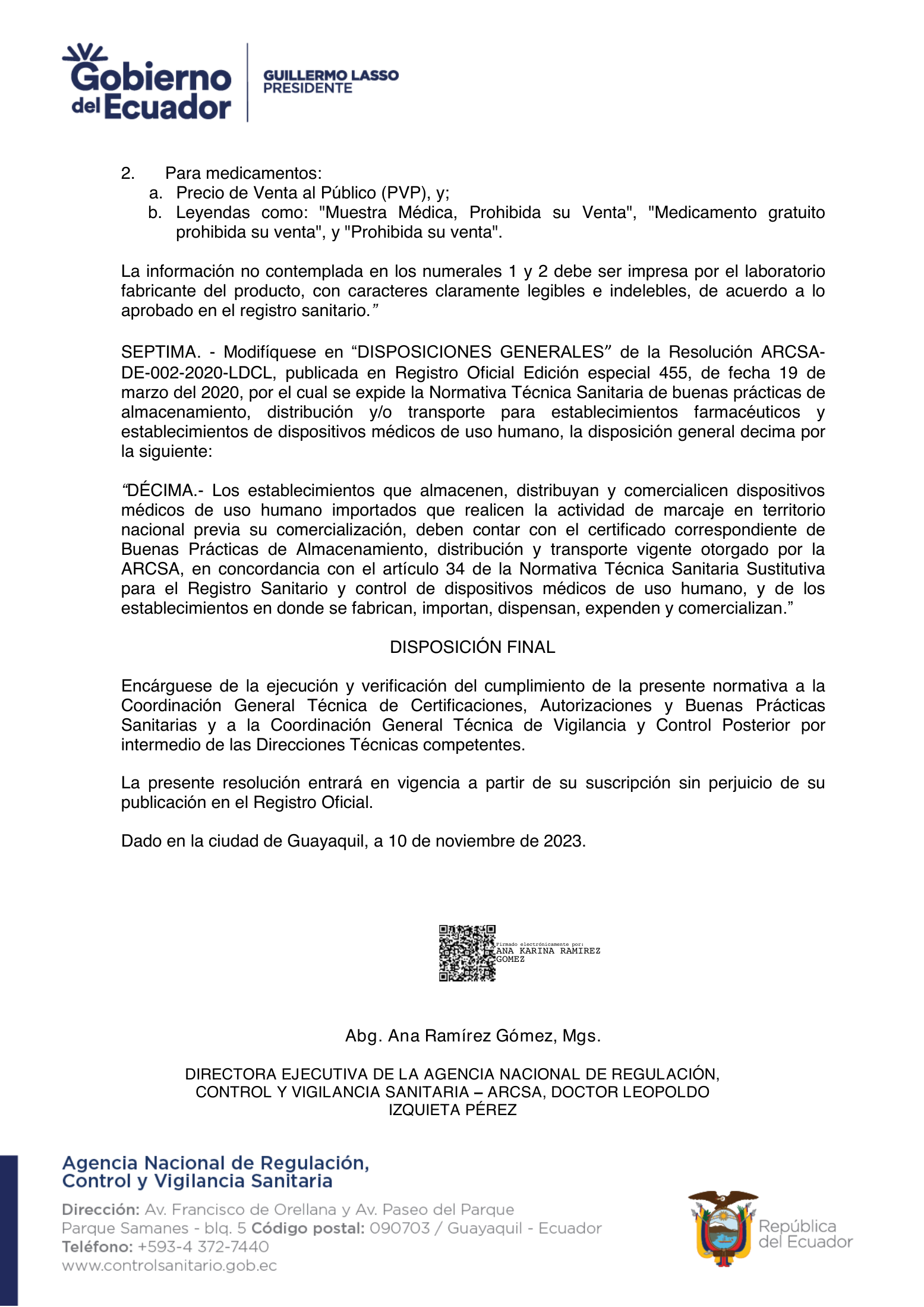 ARCSA-DE-2023-033-AKRG — complete original official PDF page 23; source image governs.