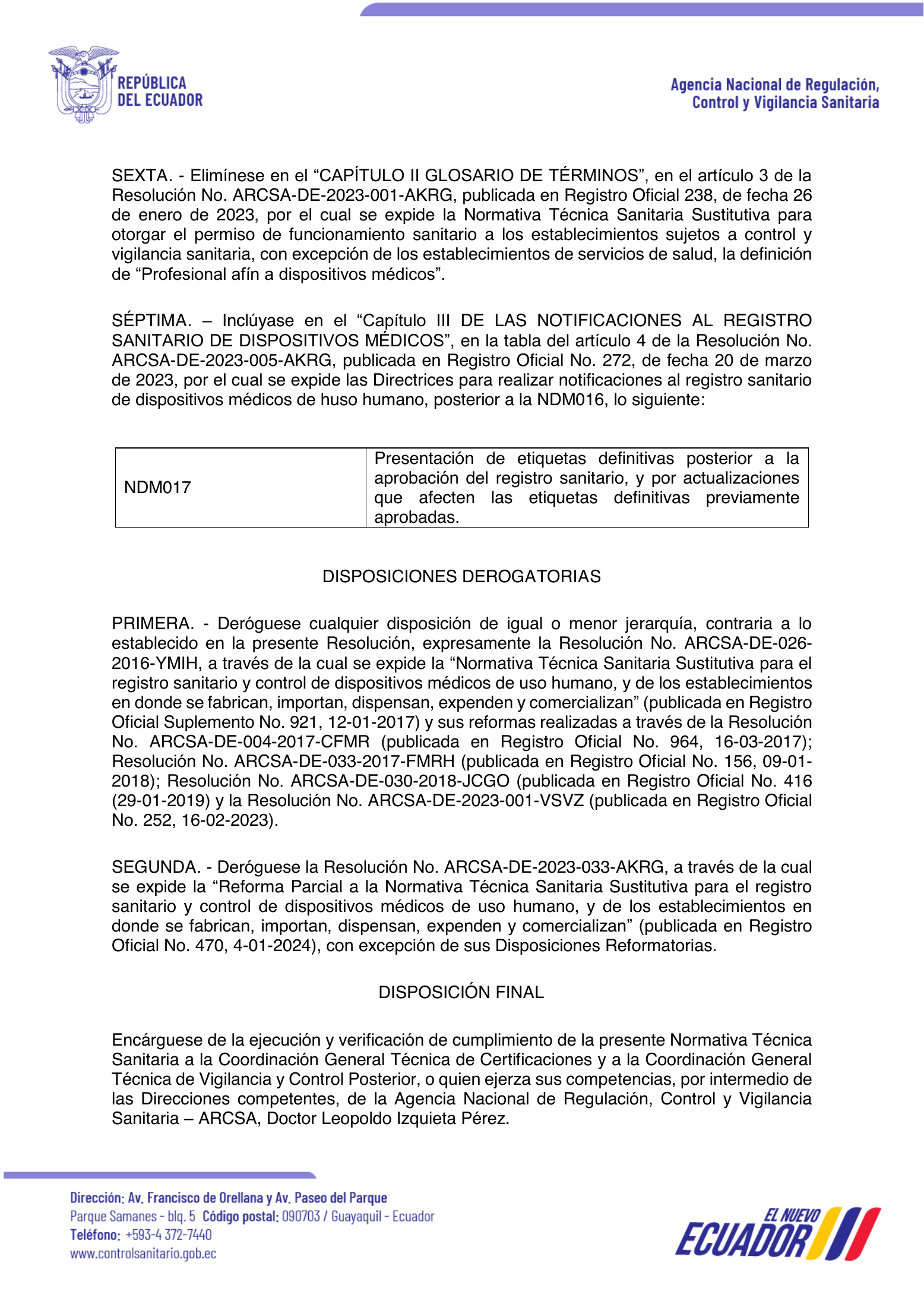 ARCSA-DE-2026-003-DASP — complete original official PDF page 47; source image governs.
