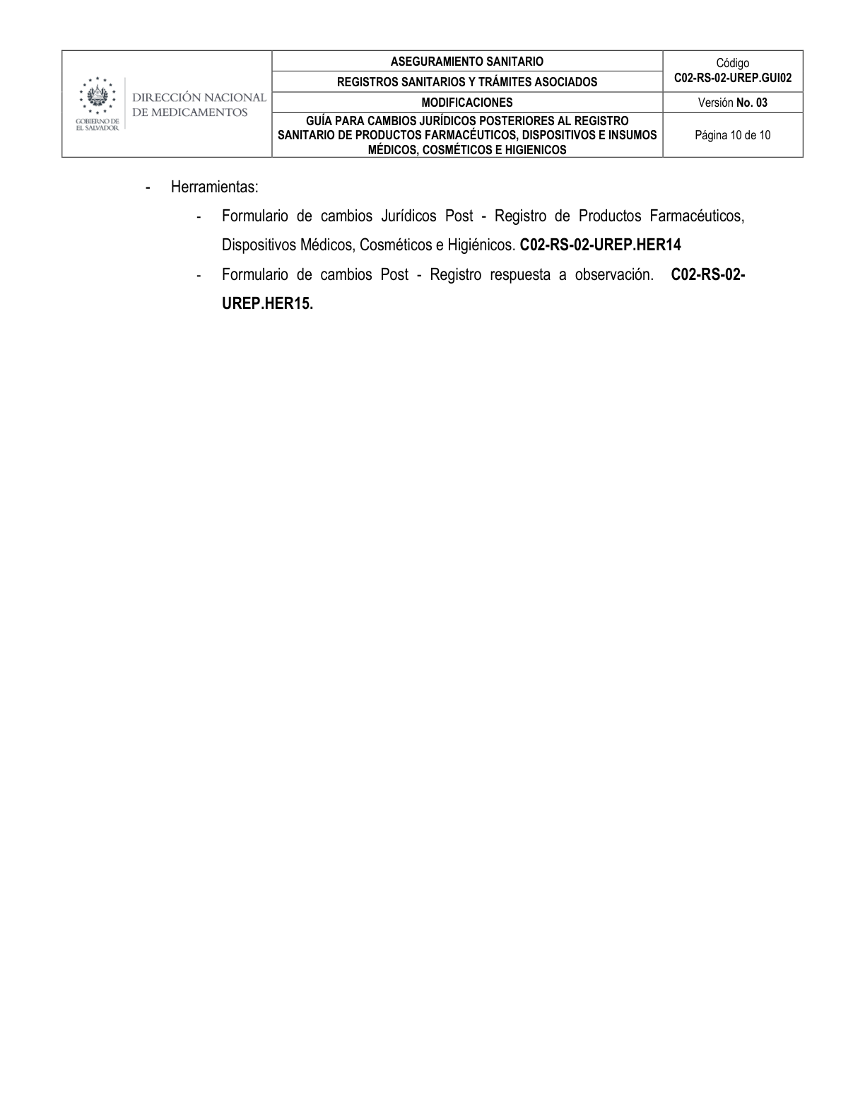 Original PDF page 10 — retained source fields, tables and layout.