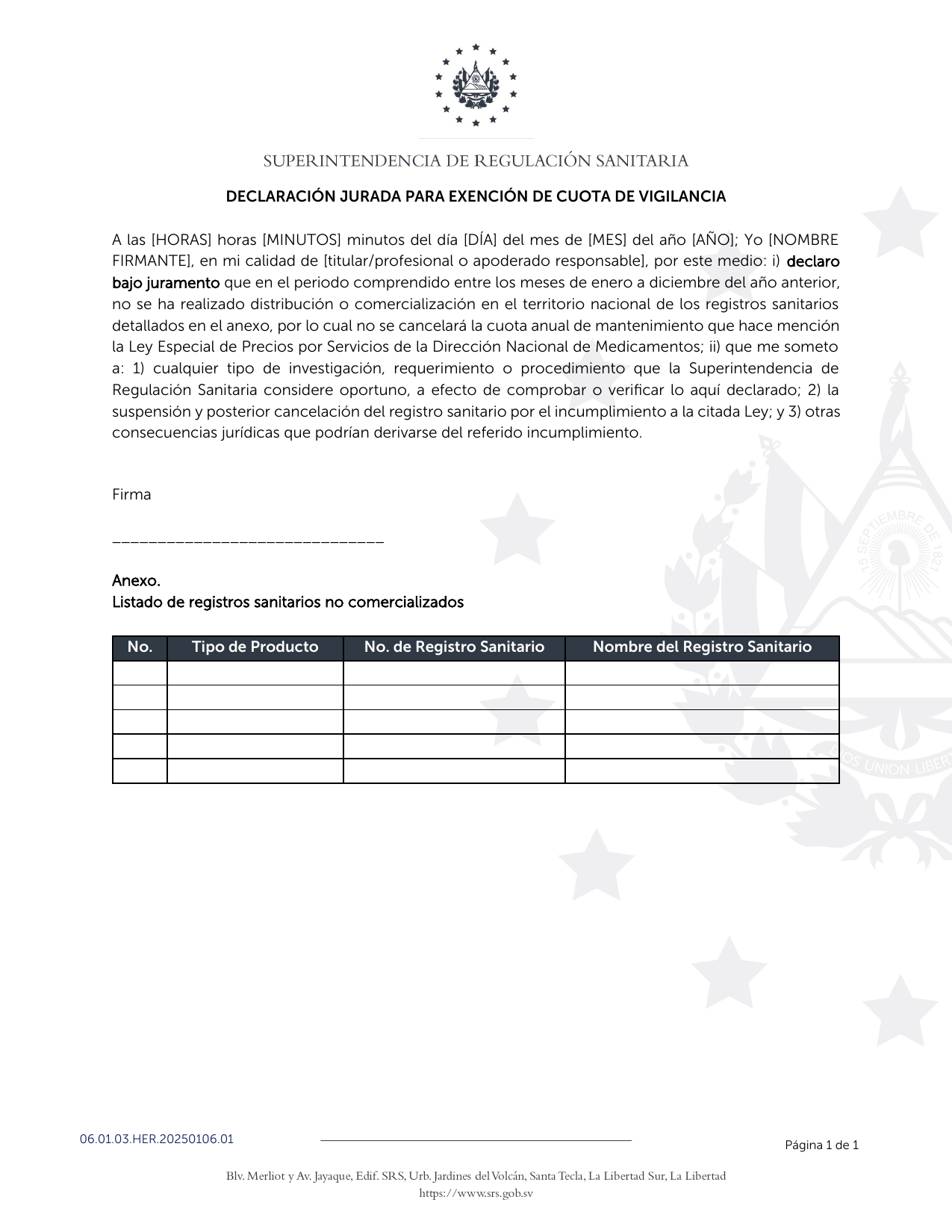 Rendered from the linked Office original — page 1; retained table layout and symbols. This is a render, not an official PDF page.