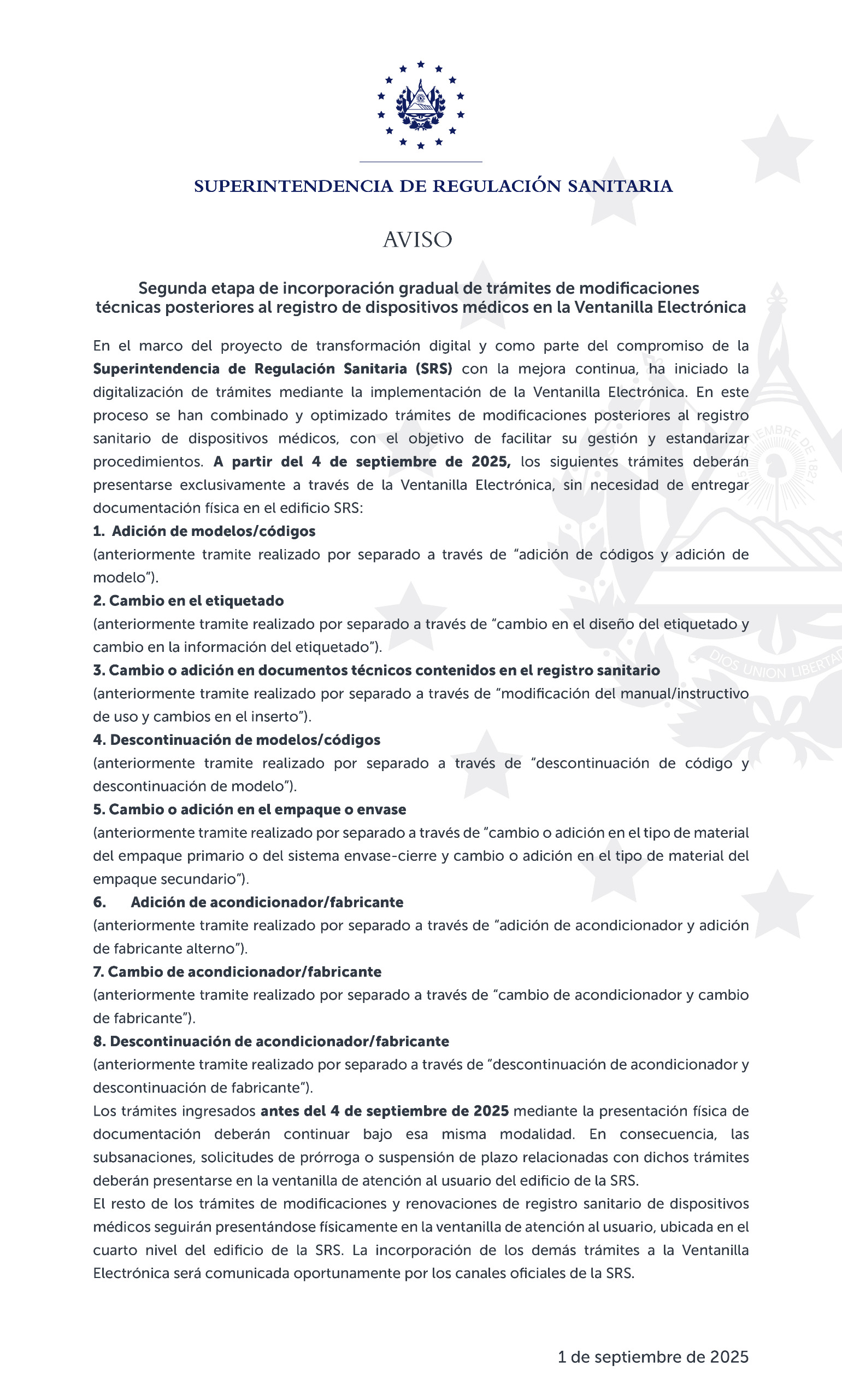 Complete official single-image notice