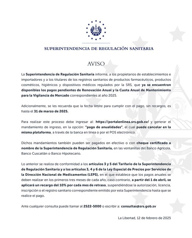 Complete official single-image notice