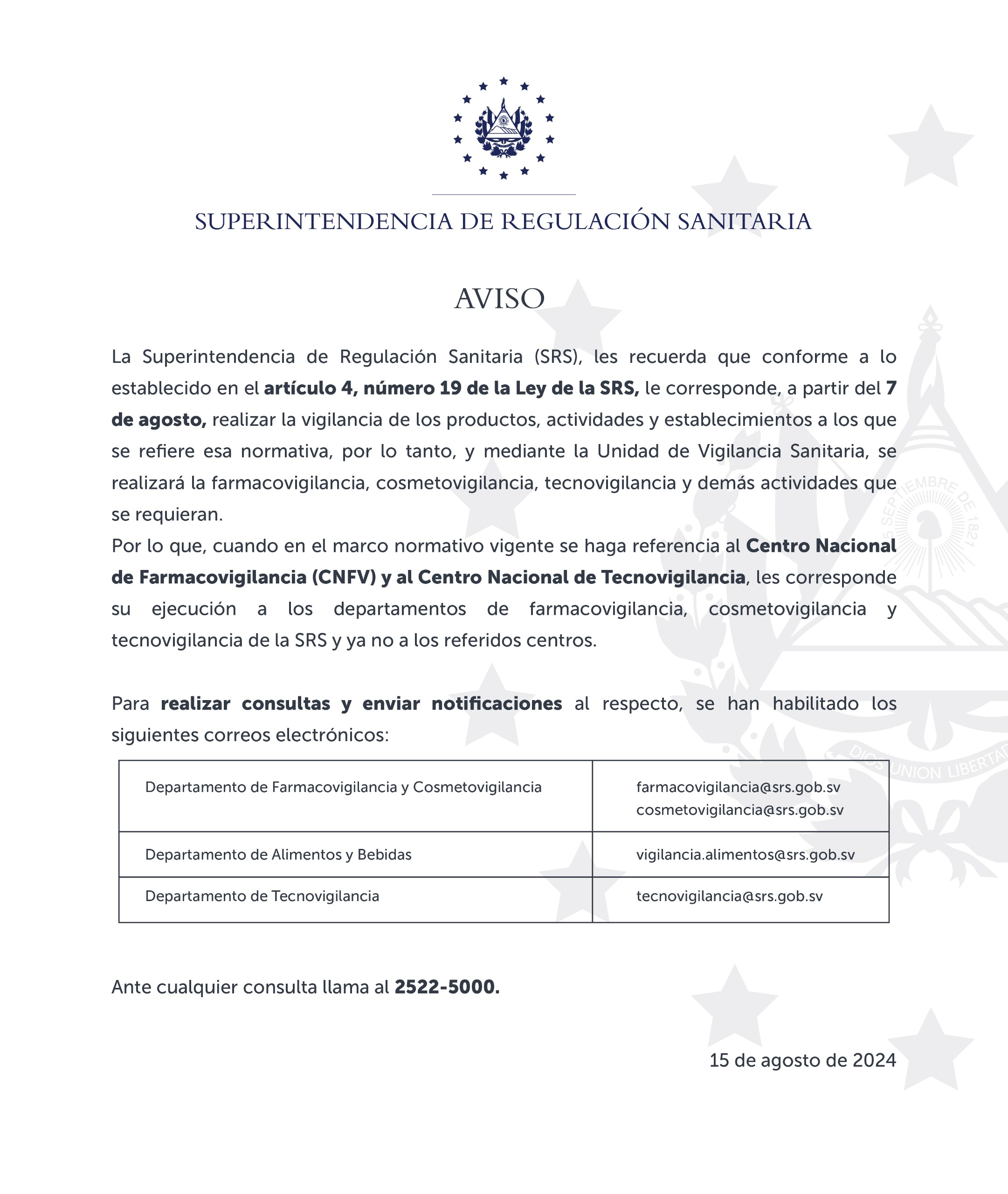 Complete official single-image notice