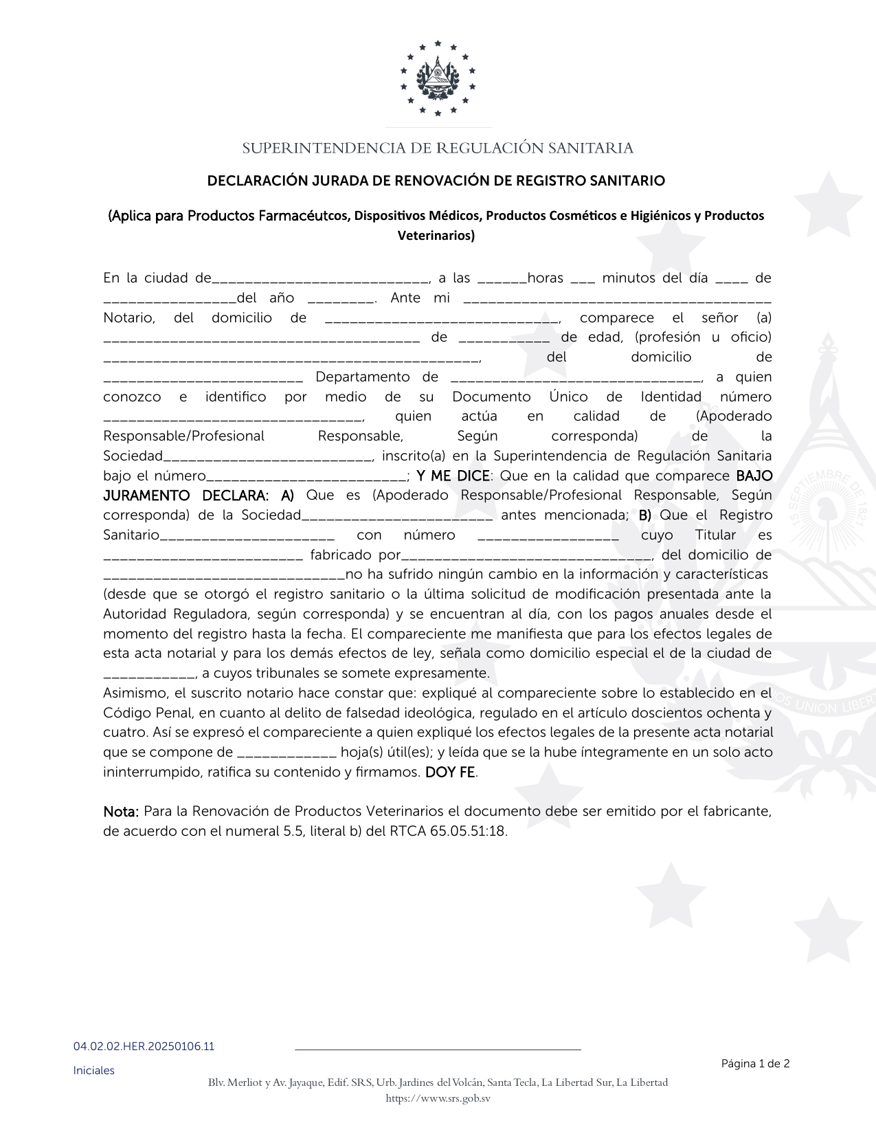 Rendered from the linked Office original — page 1; retained table layout and symbols. This is a render, not an official PDF page.