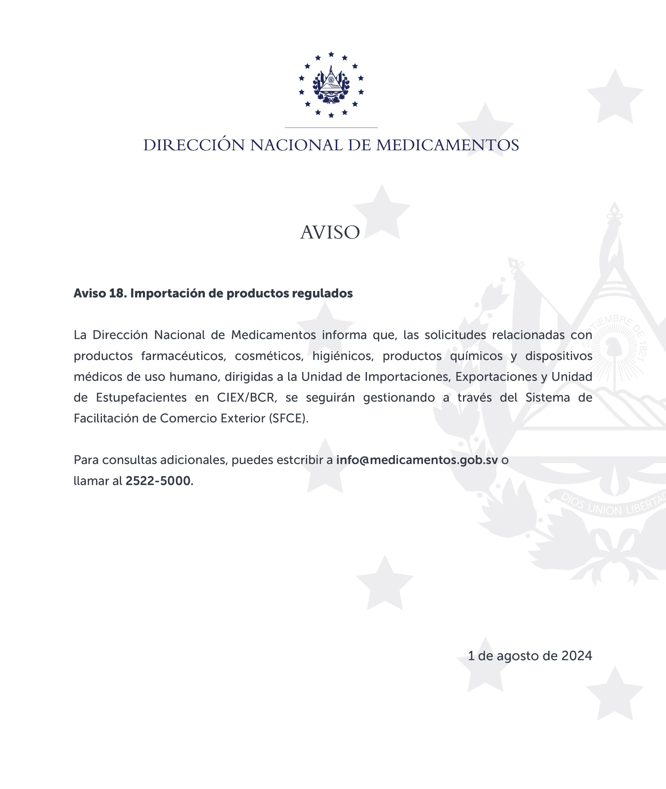 Complete official single-image notice
