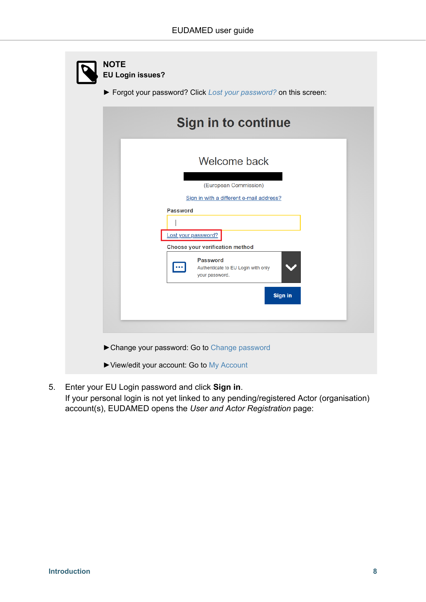 EUDAMED user guide — Production v2.27.0 (2026) — original physical PDF page 11; complete page layout, tables, screenshots and footnotes retained.