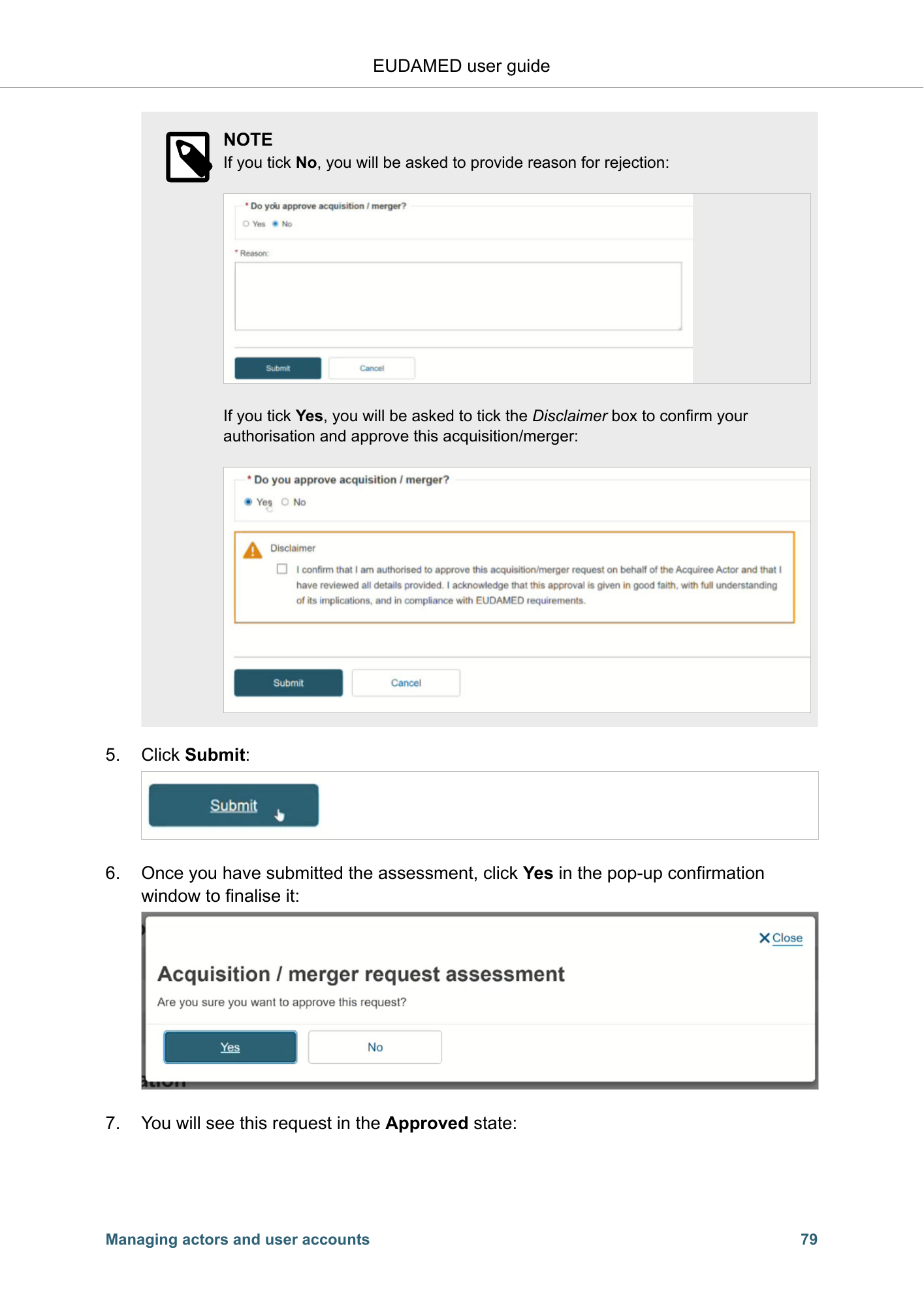 EUDAMED user guide — Production v2.27.0 (2026) — original physical PDF page 82; complete page layout, tables, screenshots and footnotes retained.