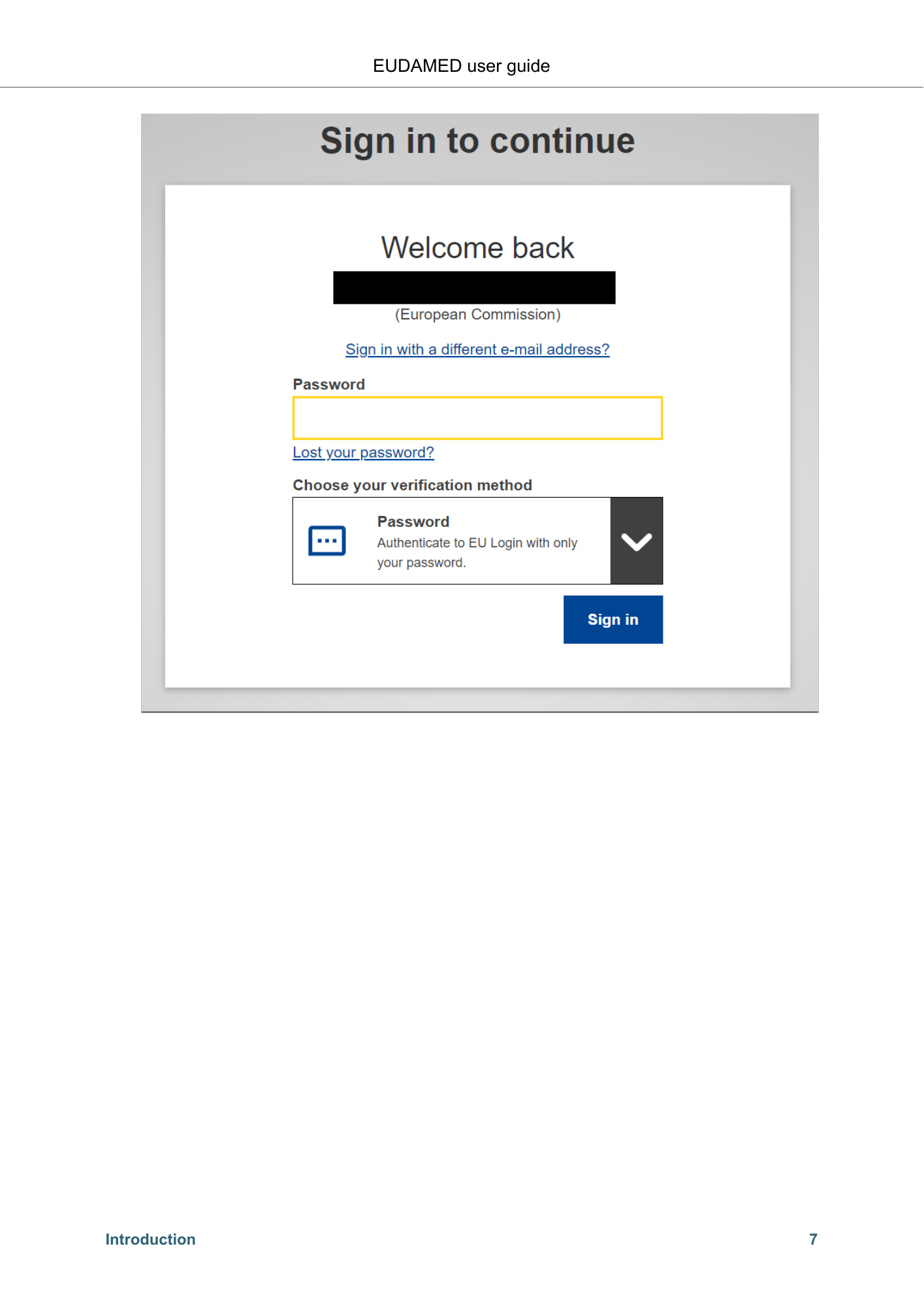 EUDAMED user guide — Production v2.27.0 (2026) — original physical PDF page 10; complete page layout, tables, screenshots and footnotes retained.