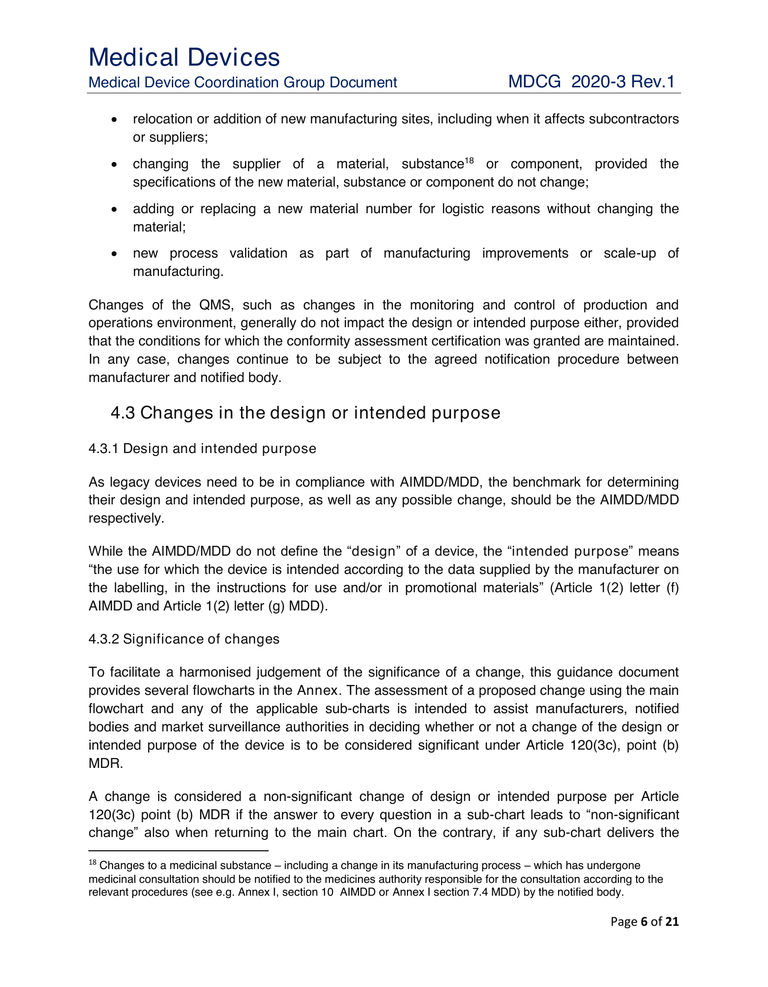 MDCG 2020-3 Rev.1 — original physical PDF page 6; complete page layout, tables, screenshots and footnotes retained.