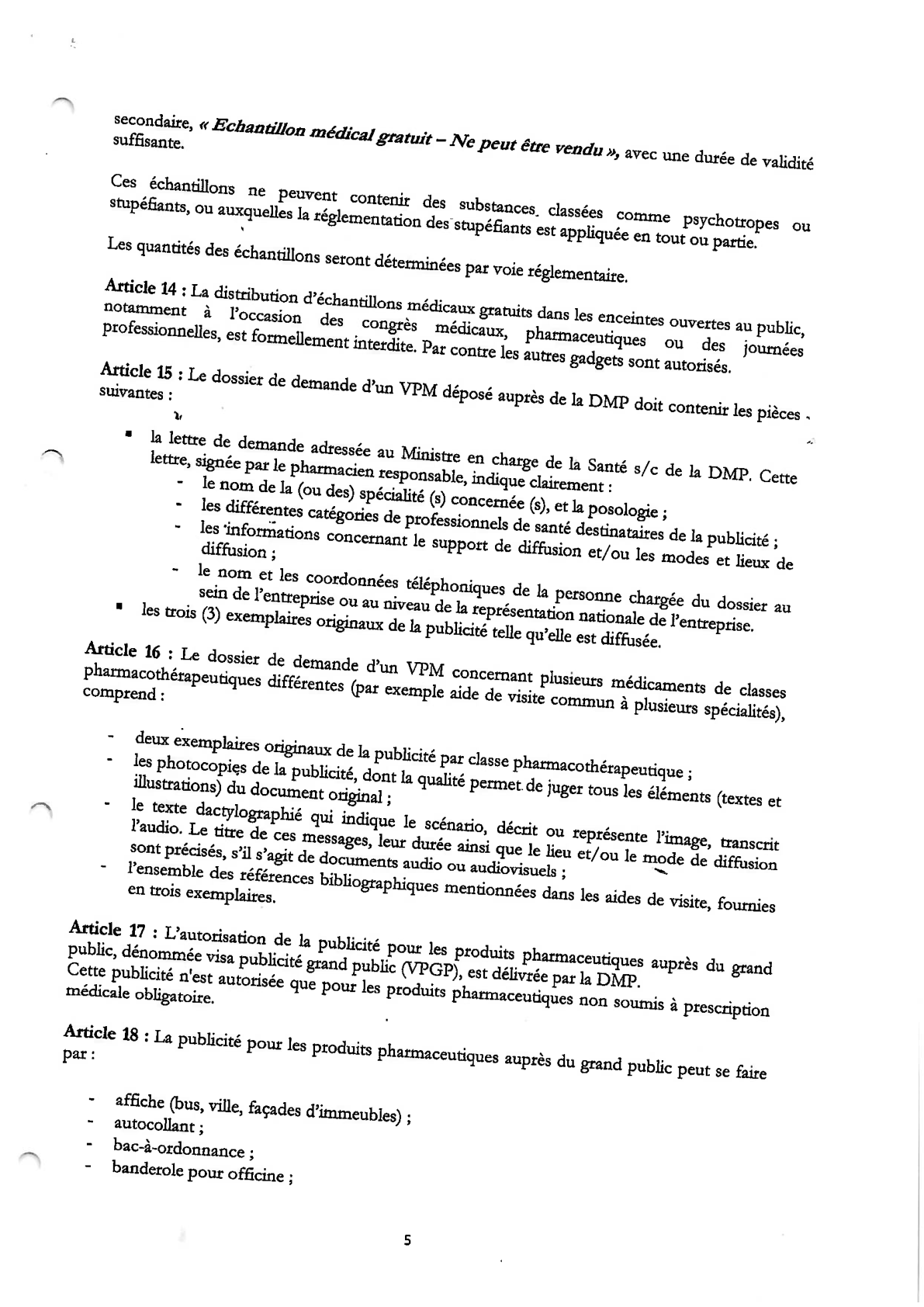Original PDF page 5 — retained source fields, tables and layout.