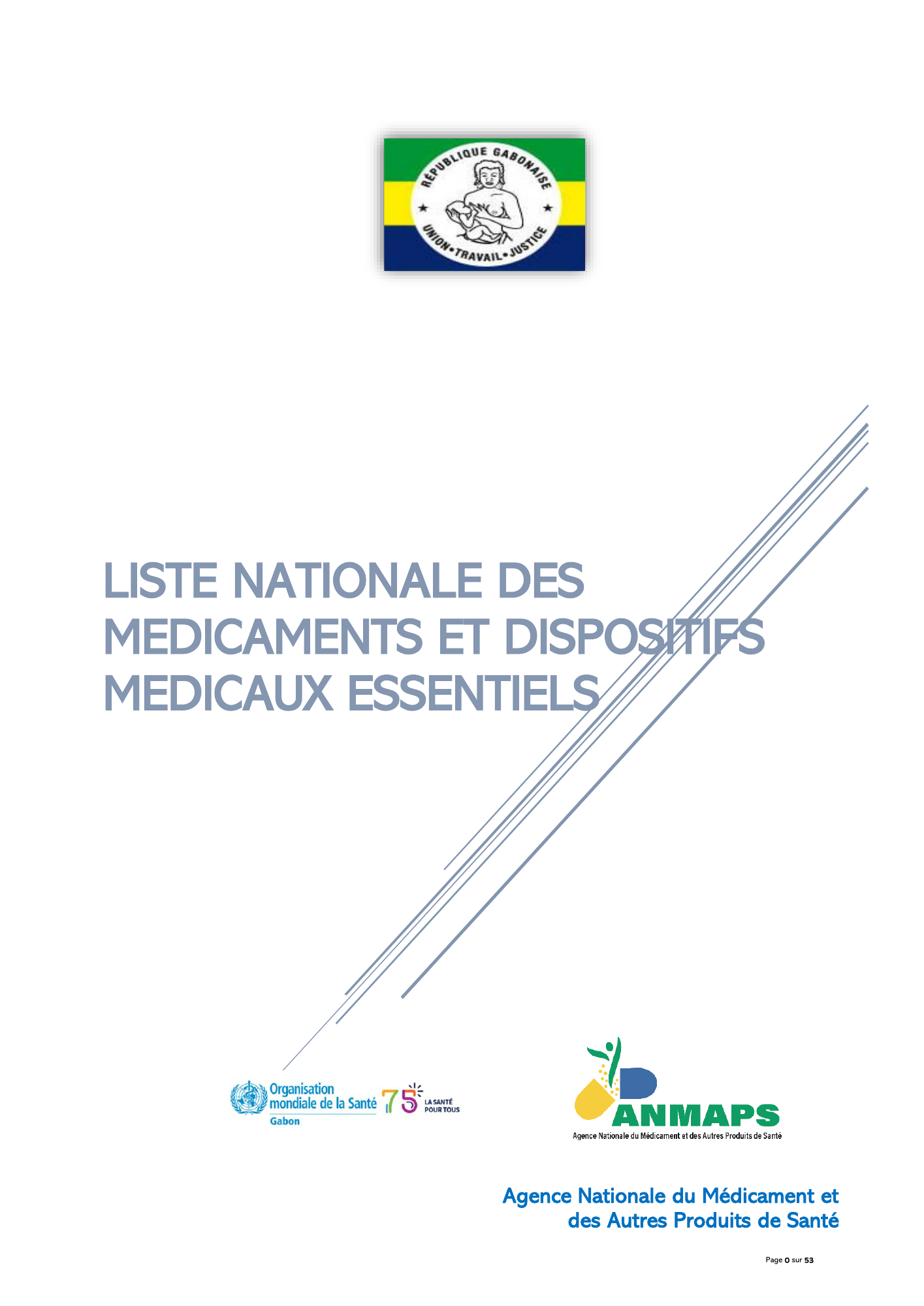 gabon-national-essential-medicines-devices-list-2024 — official PDF page 1; original table columns, symbols and diagram connections