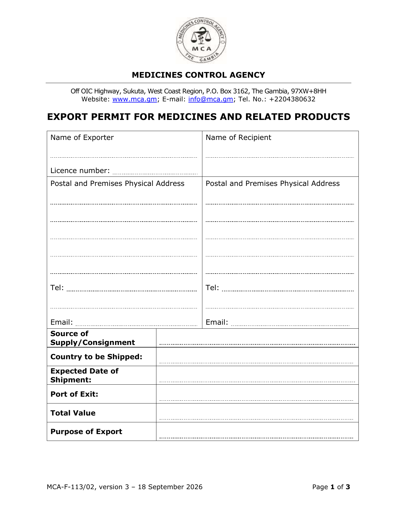 Original PDF page 1 — retained source fields, tables and layout.