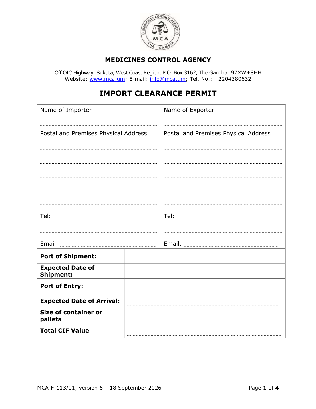 Original PDF page 1 — retained source fields, tables and layout.