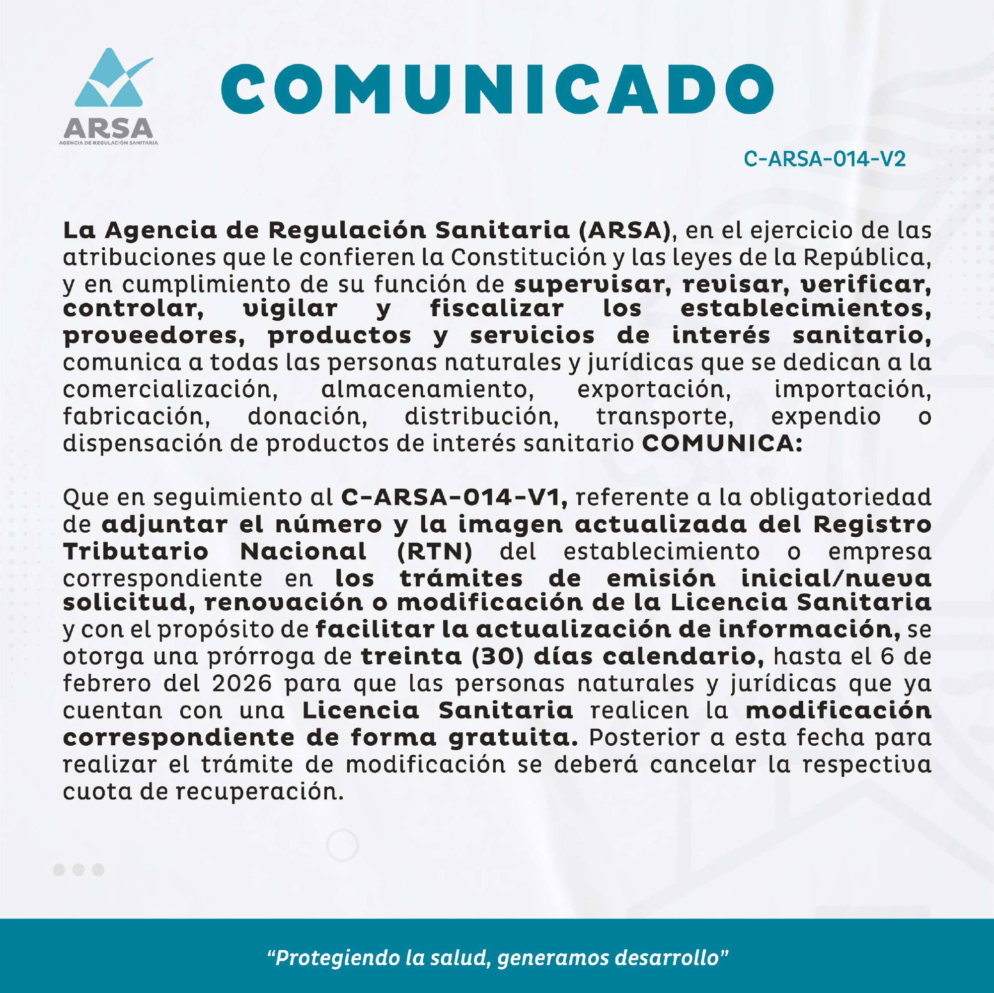 C-ARSA-014-V2 — official PDF page 1; original table columns, symbols and diagram connections