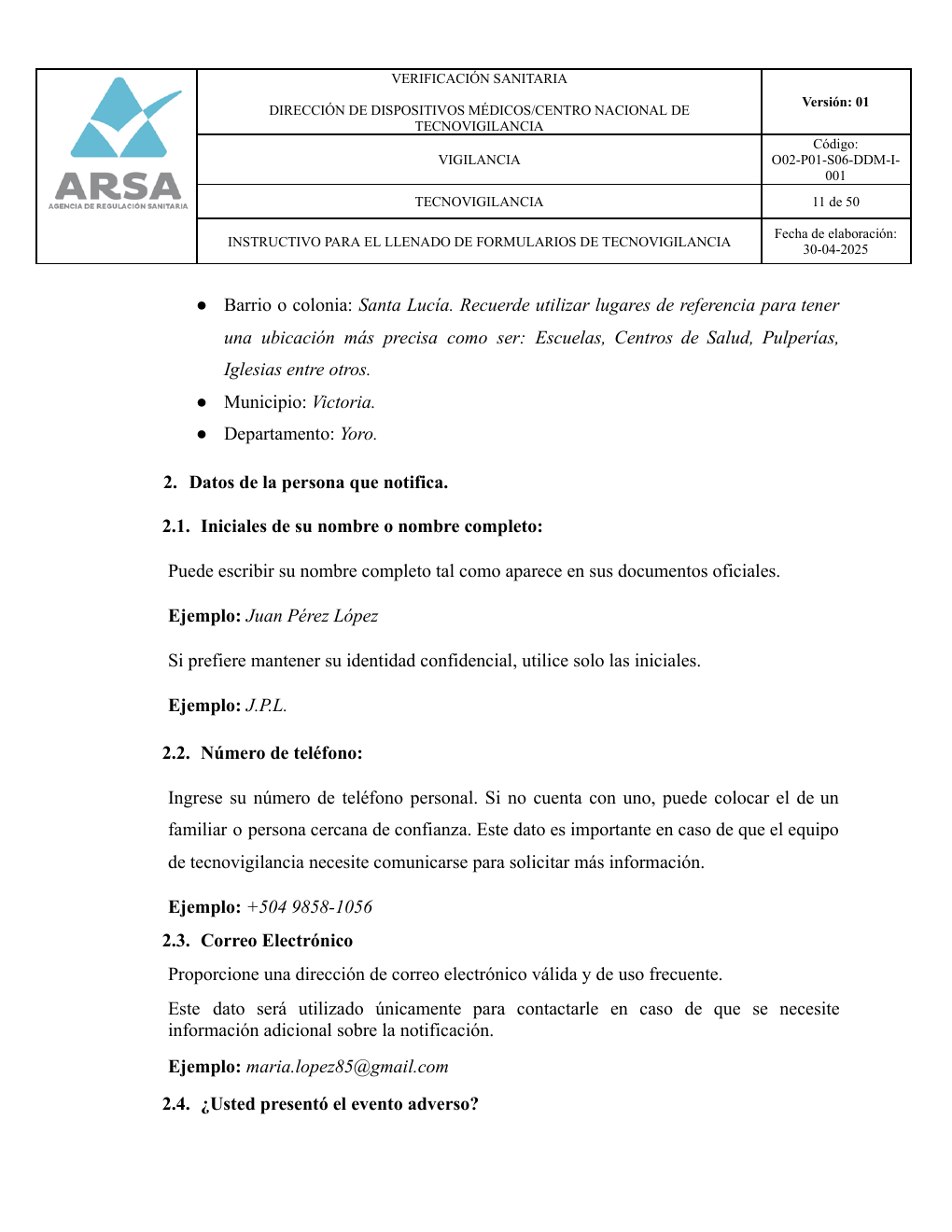 Original PDF page 11 — retained source fields, tables and layout.