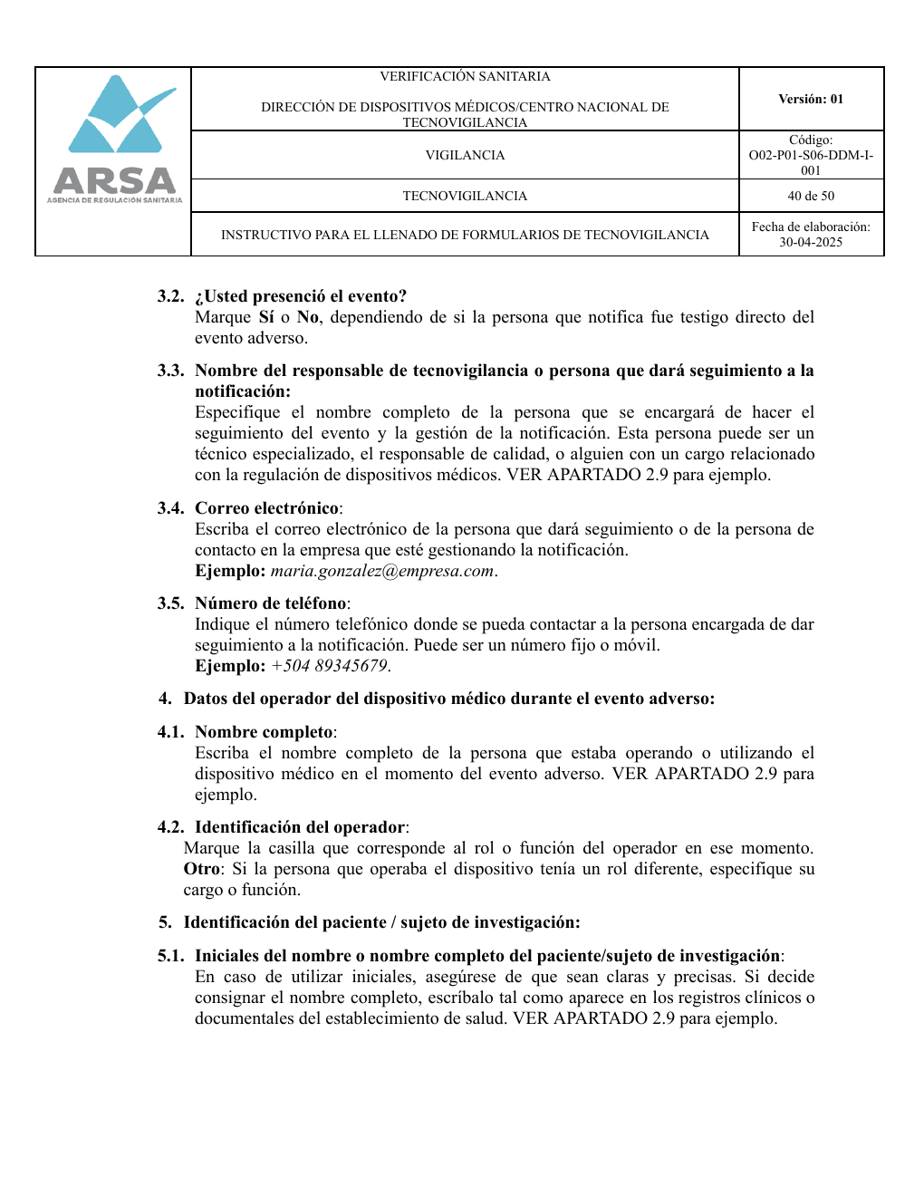 Original PDF page 40 — retained source fields, tables and layout.