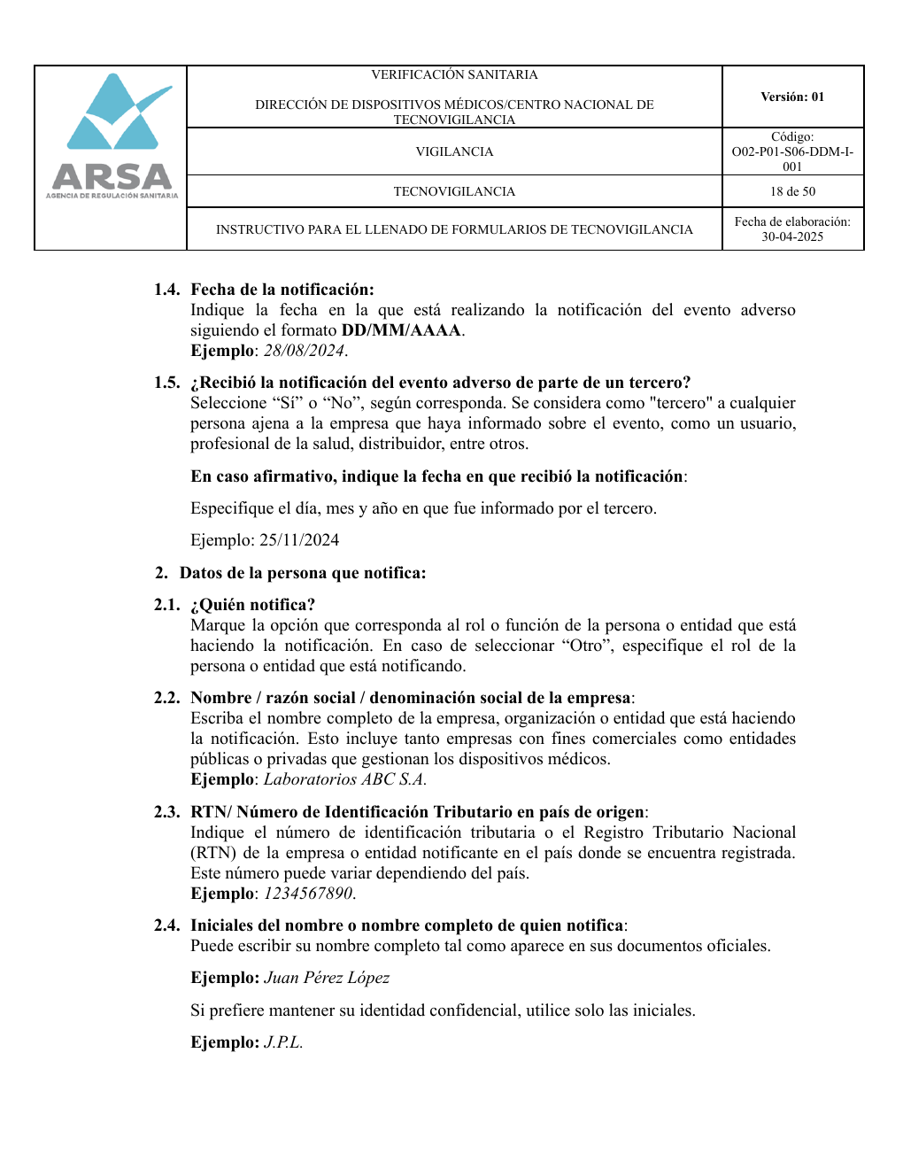 Original PDF page 18 — retained source fields, tables and layout.