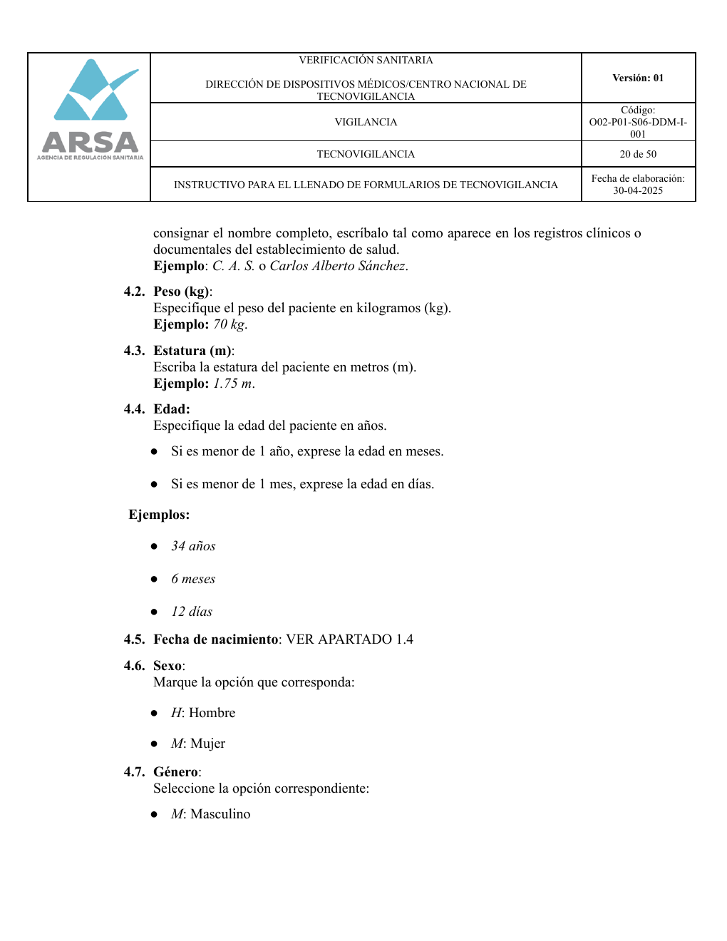 Original PDF page 20 — retained source fields, tables and layout.