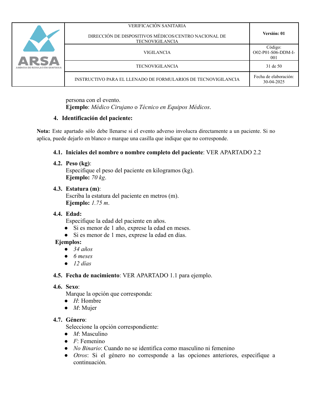 Original PDF page 31 — retained source fields, tables and layout.