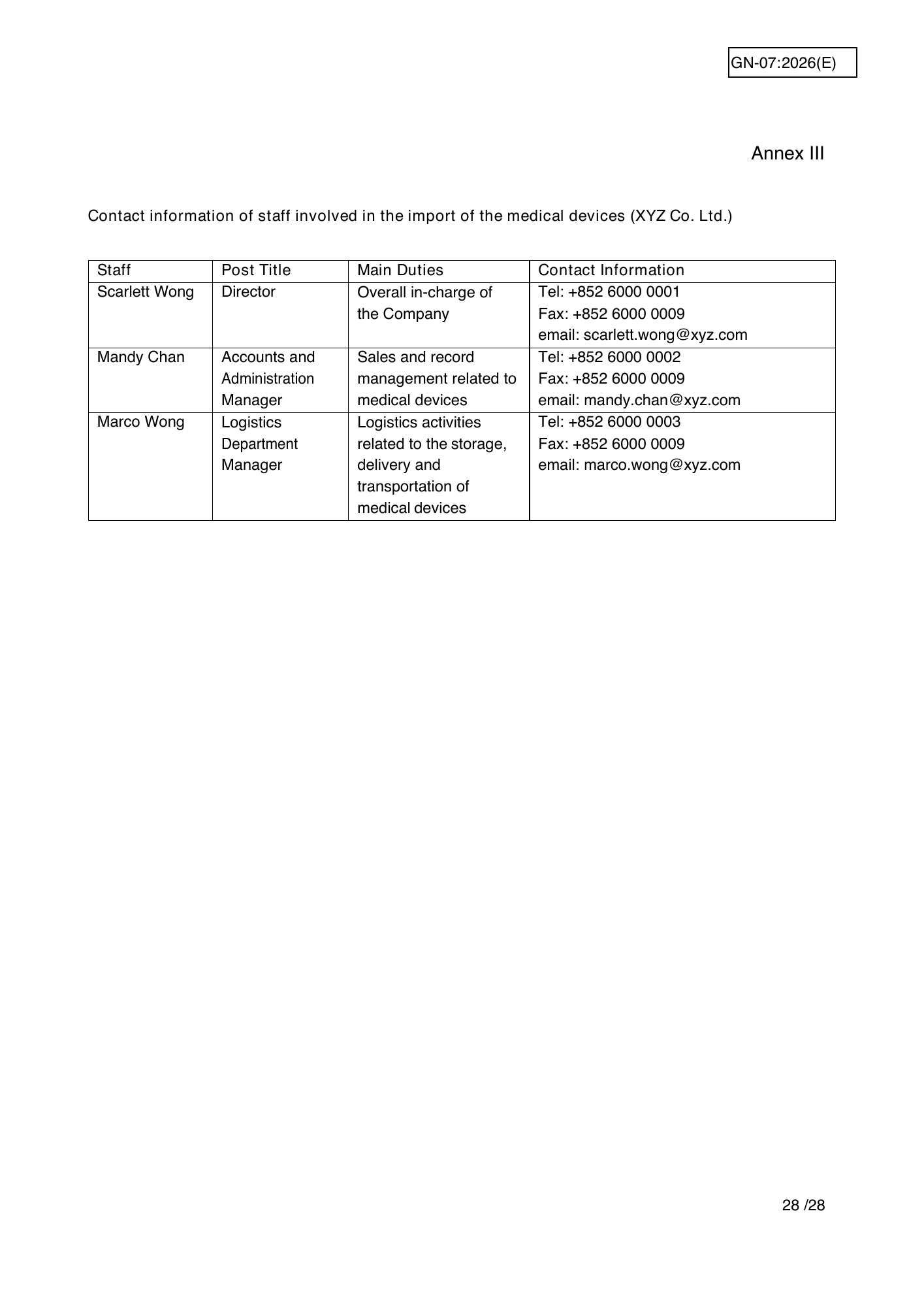 GN-07:2026(E) (Ed. 7) — official PDF page 27; original table columns, symbols and diagram connections