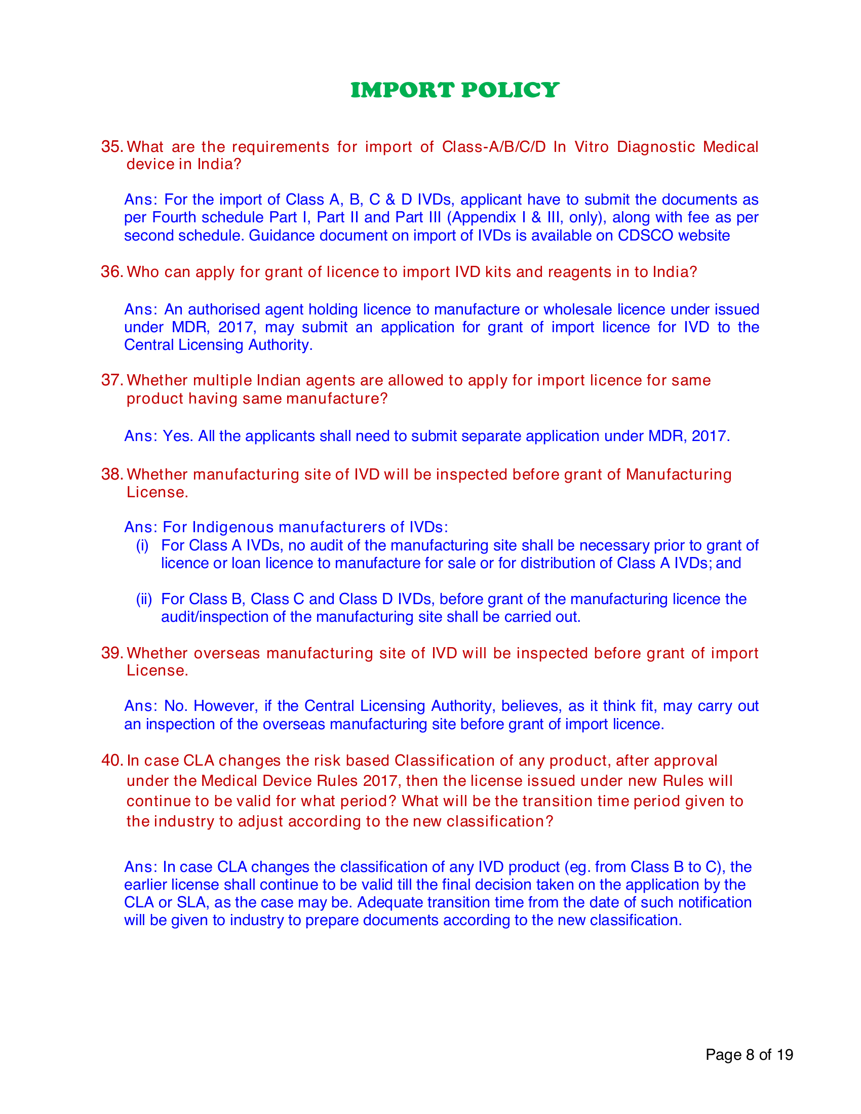 CDSCO/IVD/FAQ/03/2022 — complete original official PDF page 8; source page image governs.