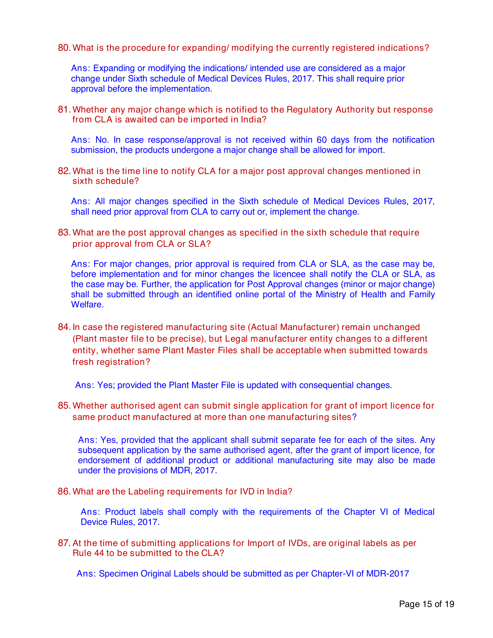 CDSCO/IVD/FAQ/03/2022 — complete original official PDF page 15; source page image governs.