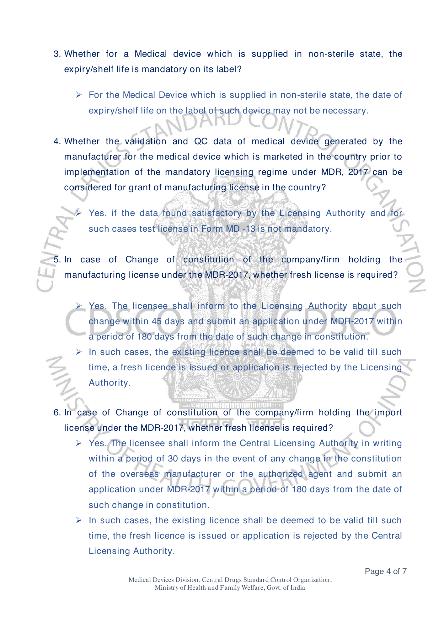 Frequently Asked Questions on Medical Devices Rules 2017 — official portal compilation — official PDF physical page 35
