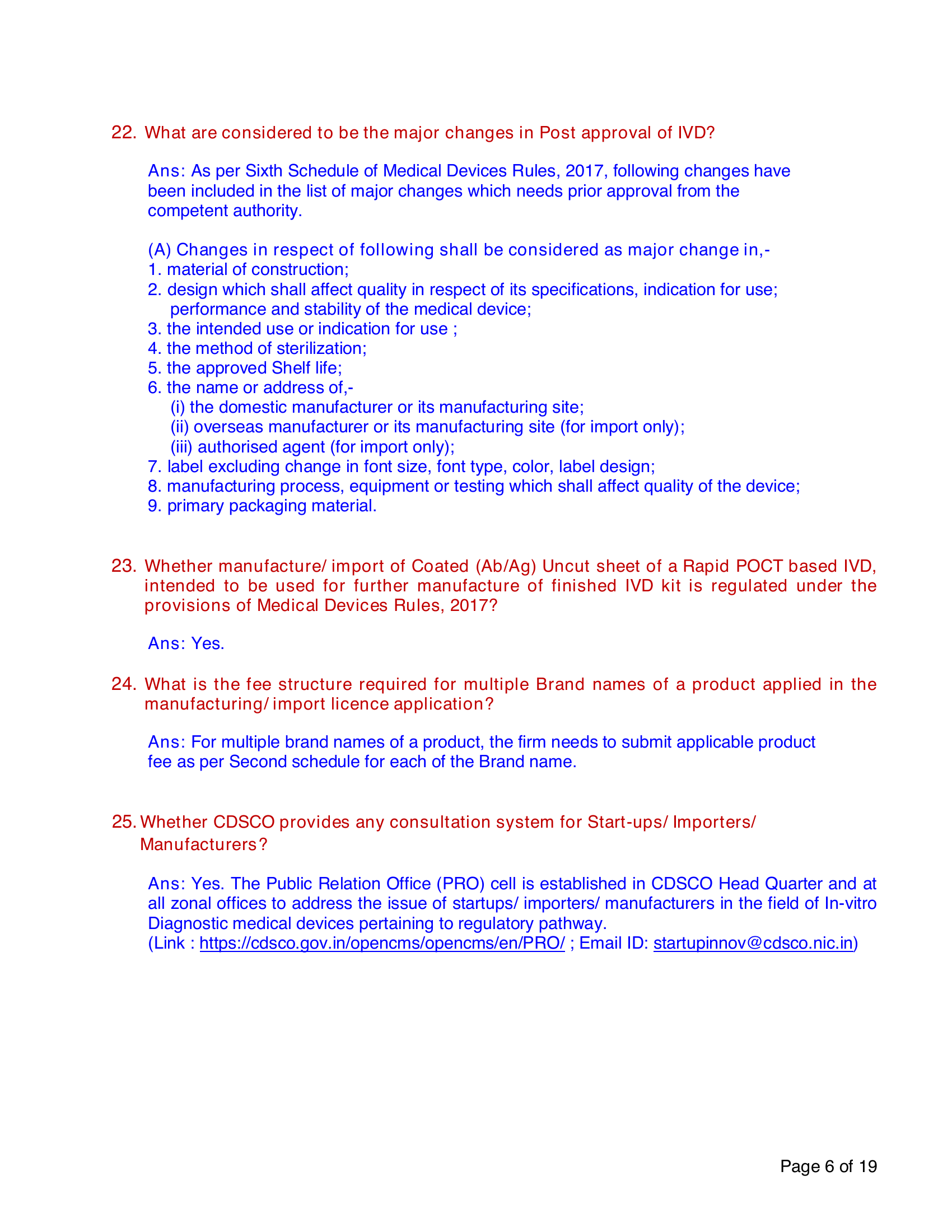 CDSCO/IVD/FAQ/03/2022 — complete original official PDF page 6; source page image governs.