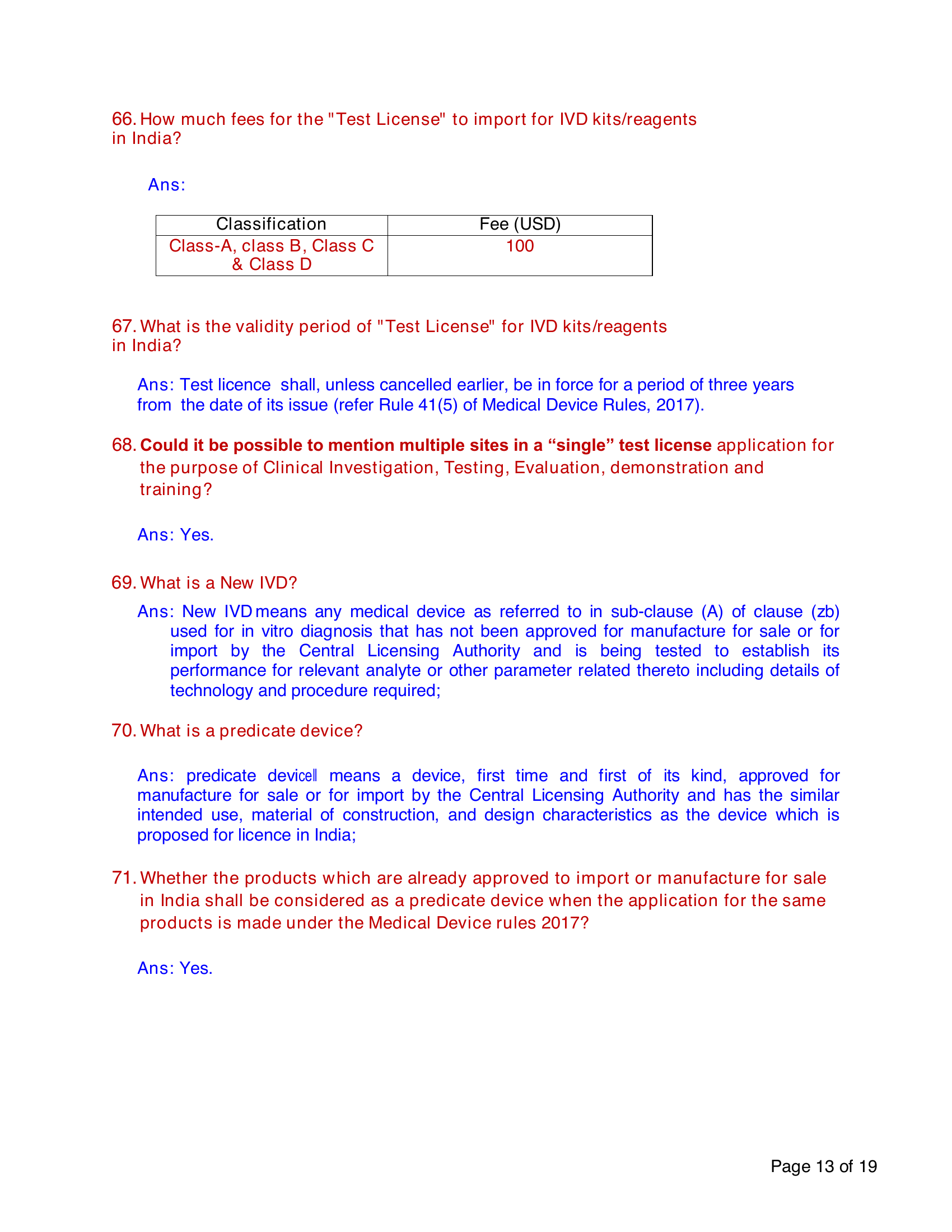 CDSCO/IVD/FAQ/03/2022 — complete original official PDF page 13; source page image governs.