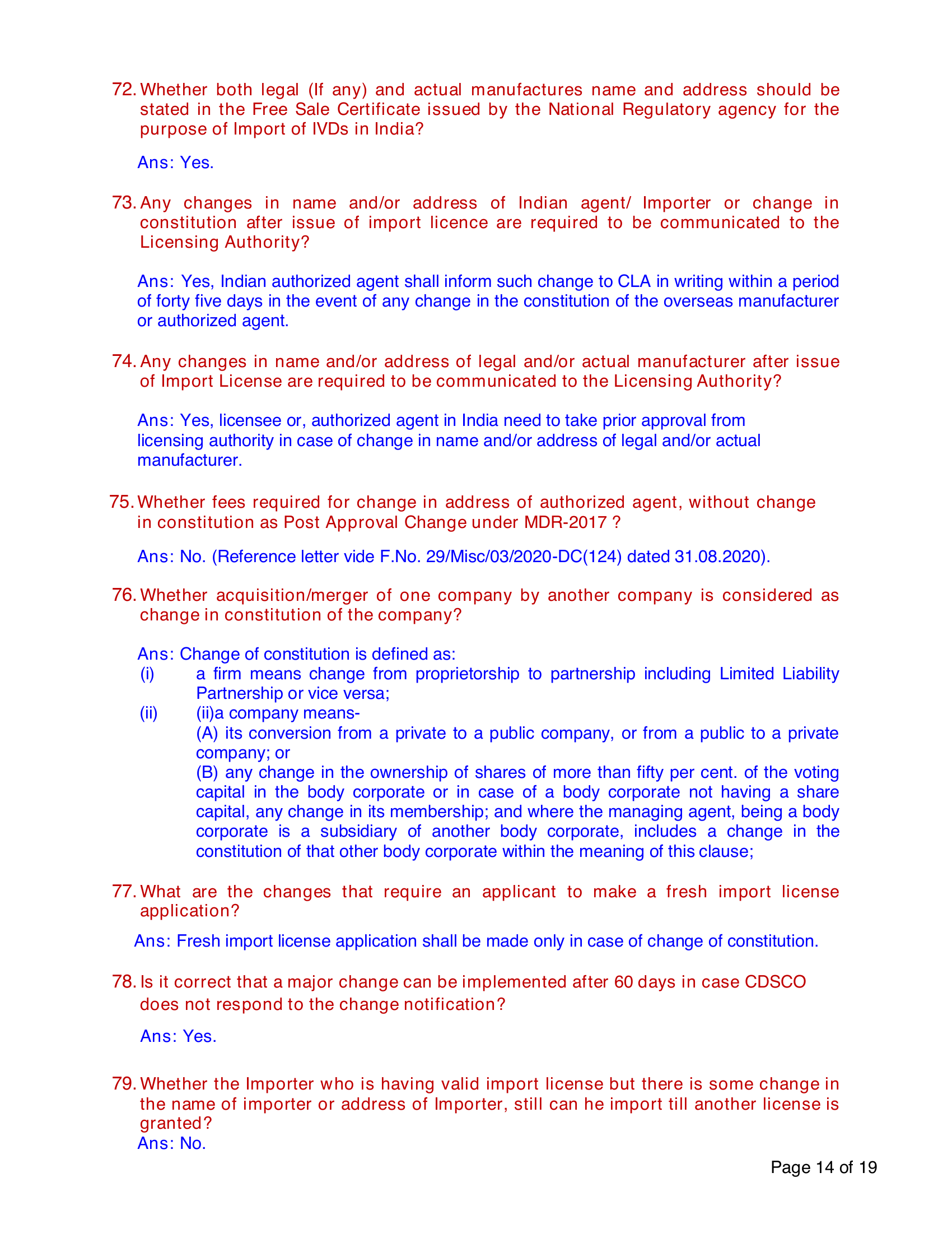 CDSCO/IVD/FAQ/03/2022 — complete original official PDF page 14; source page image governs.
