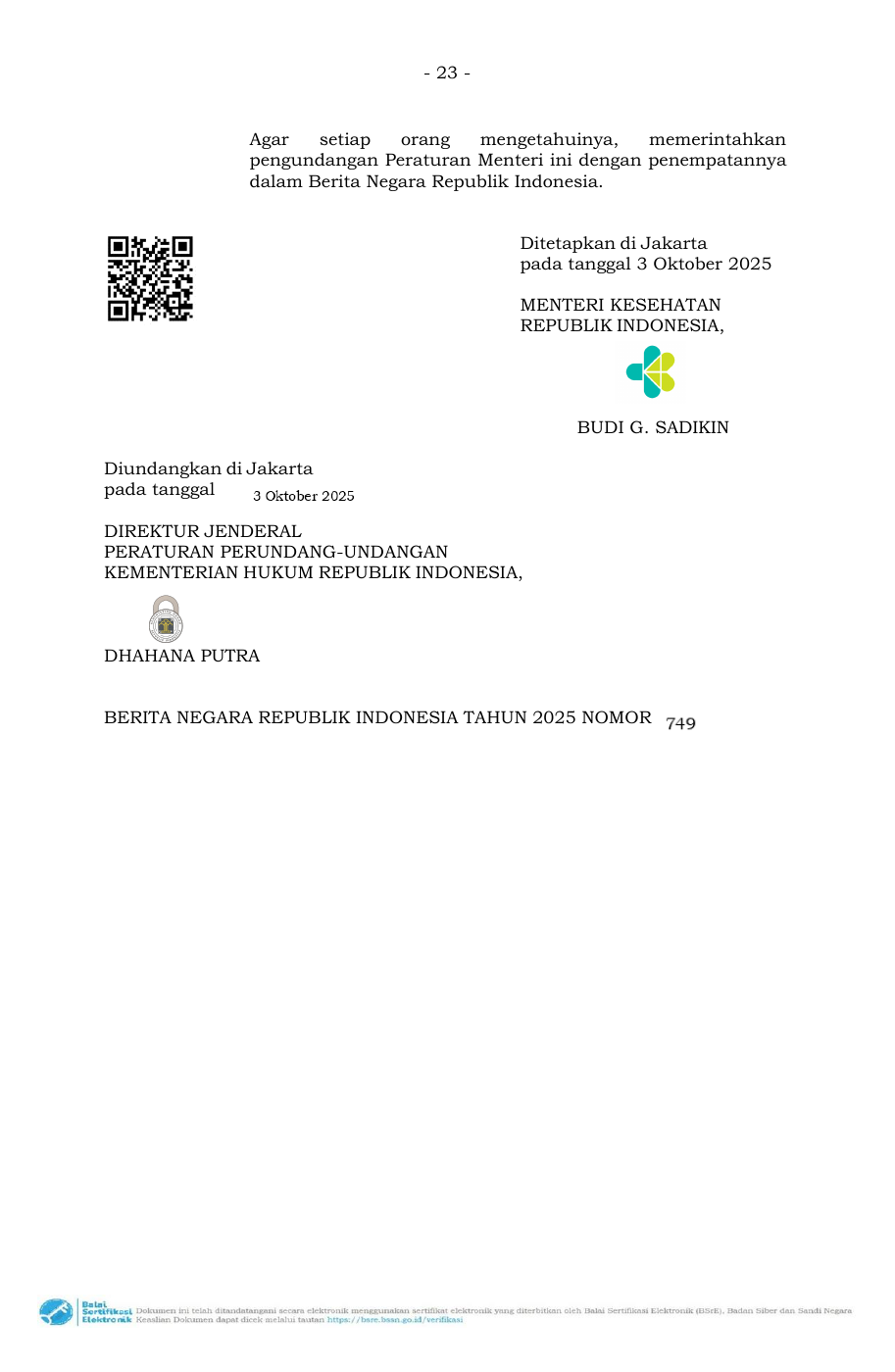 Permenkes No.11/2025 — original official PDF physical page23; source table/figure geometry retained