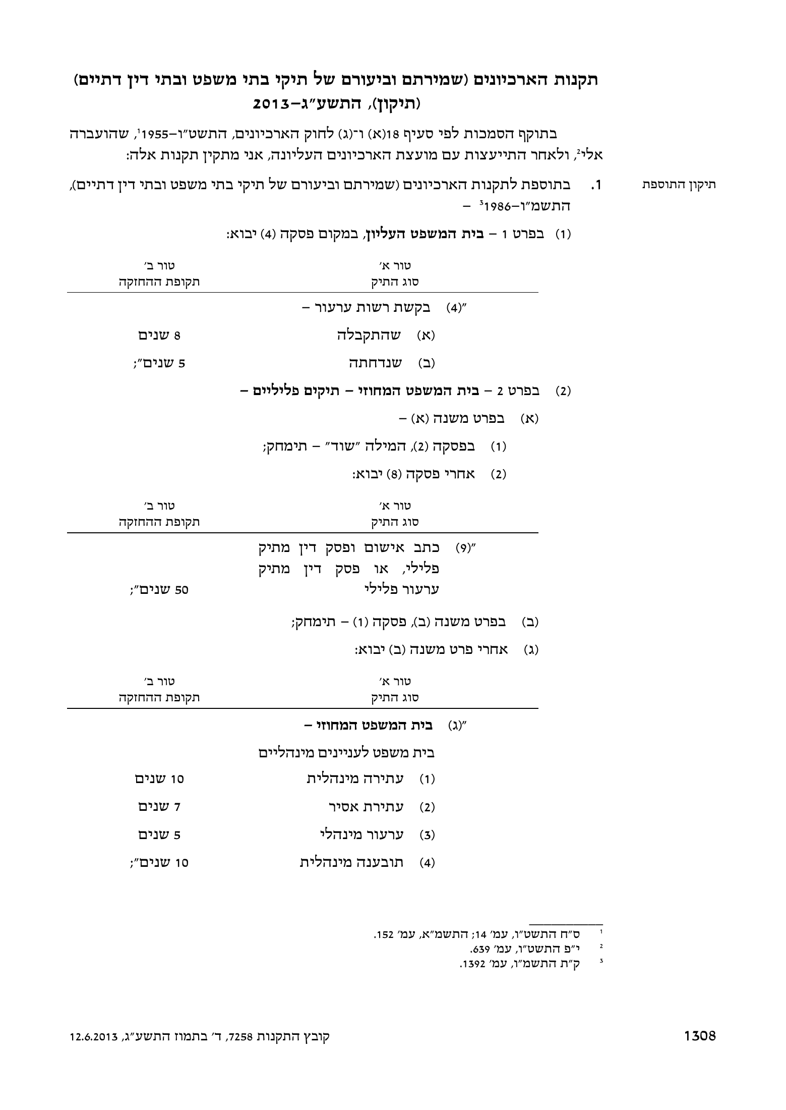 Kovetz HaTakanot 7258 — Medical Equipment Regulations (2013) — complete official source physical page 4 of 12; original page image governs.