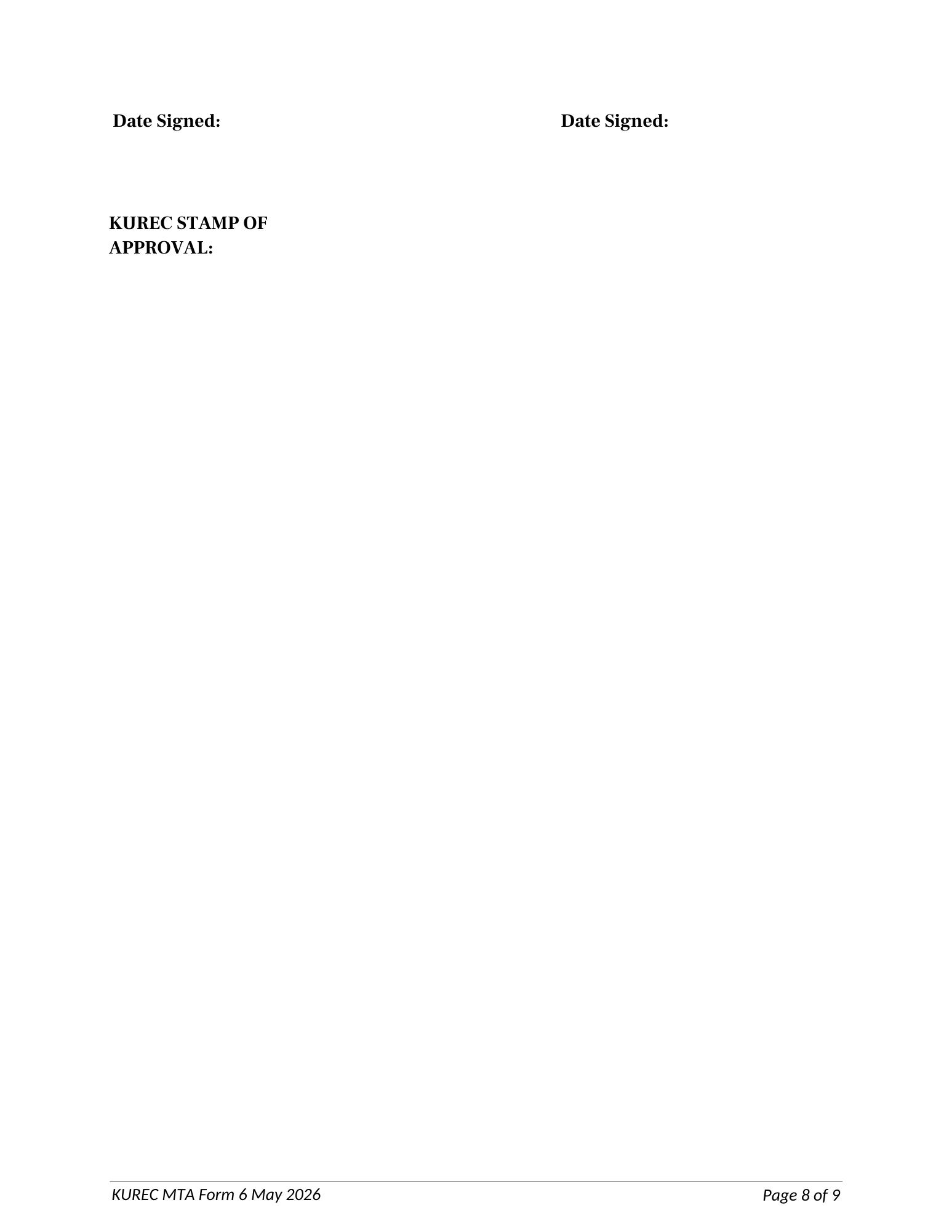 Rendered from the linked Office original — page 8; retained table layout and symbols. This is a render, not an official PDF page.