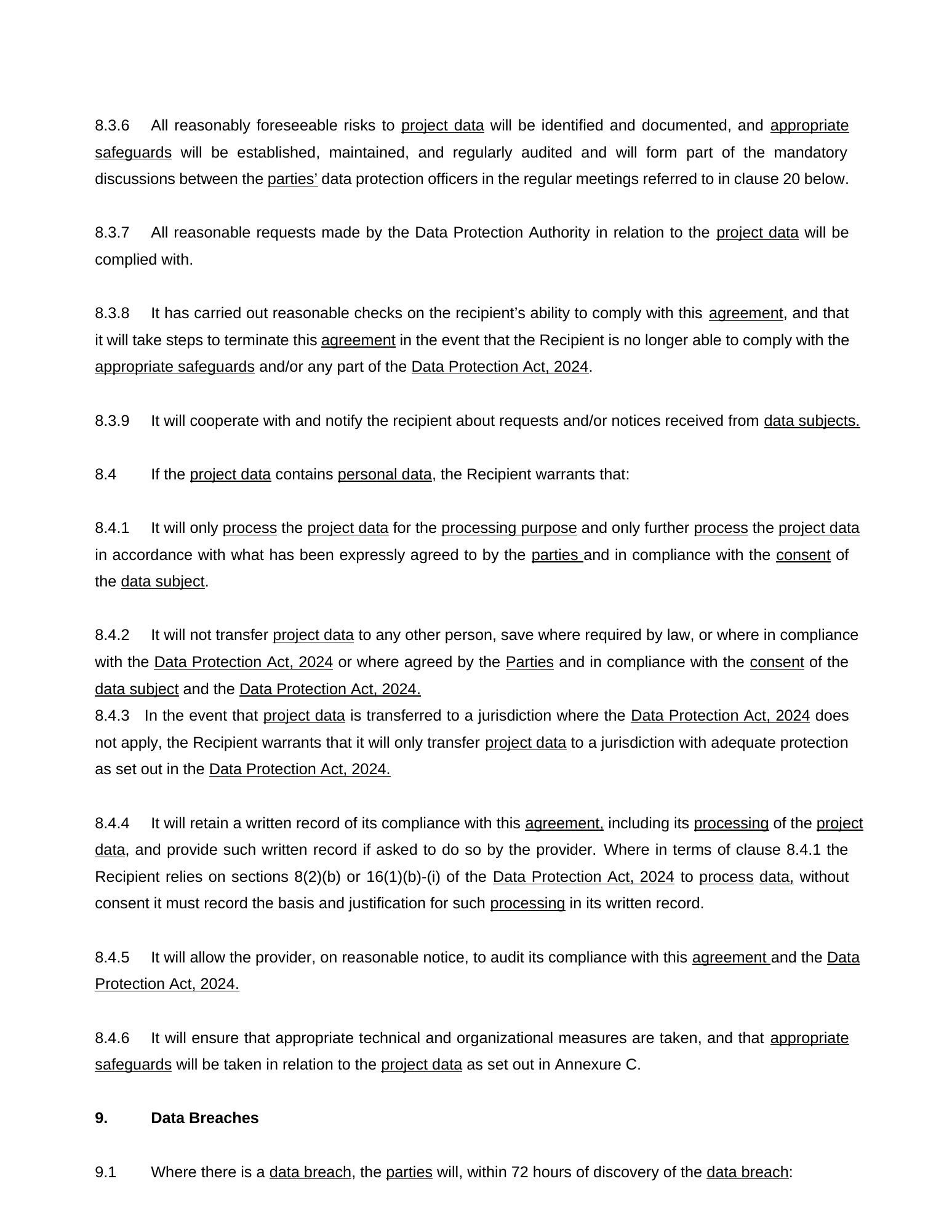 Rendered from the linked Office original — page 9; retained table layout and symbols. This is a render, not an official PDF page.
