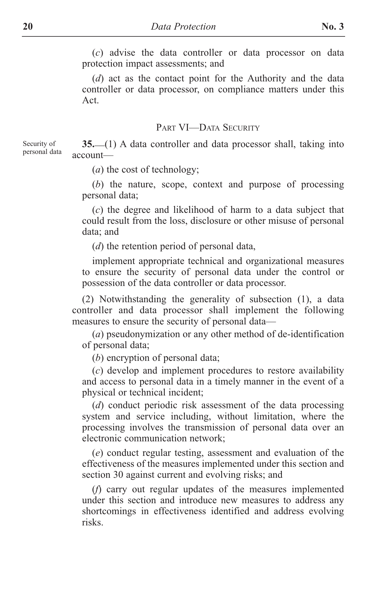 Act No. 3 of 2024 — official PDF page 20; original table columns, symbols and diagram connections