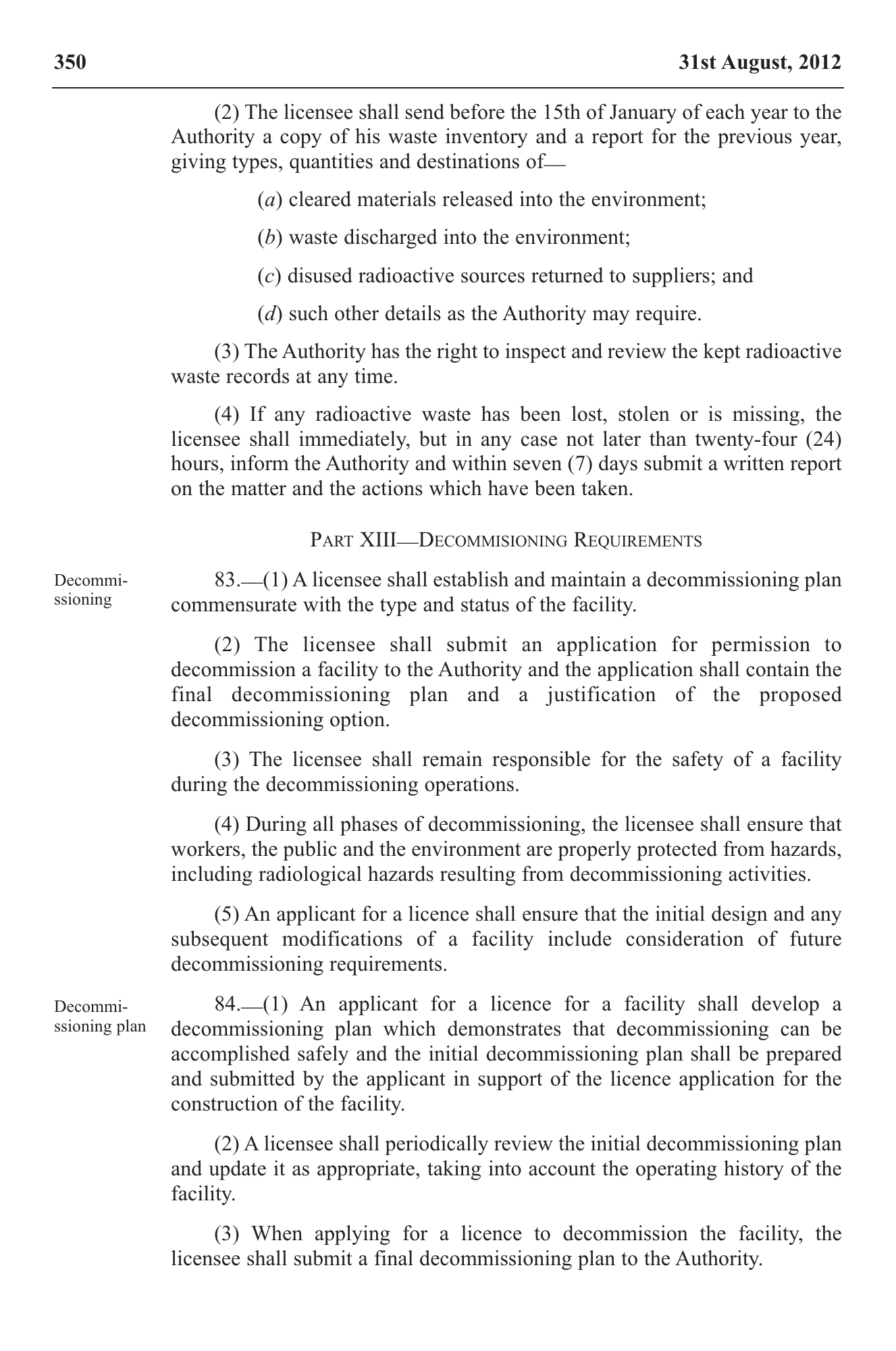 Government Notice 22 of 2012 — official PDF page 40; original table columns, symbols and diagram connections