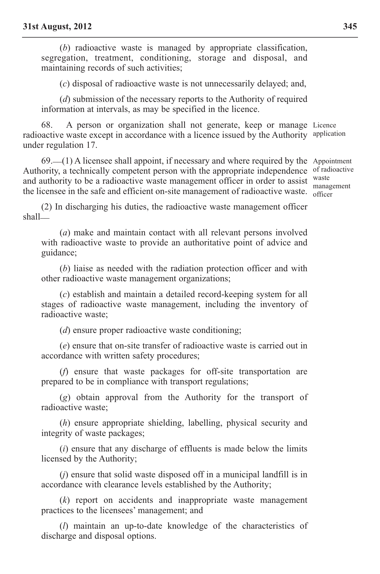 Government Notice 22 of 2012 — official PDF page 35; original table columns, symbols and diagram connections