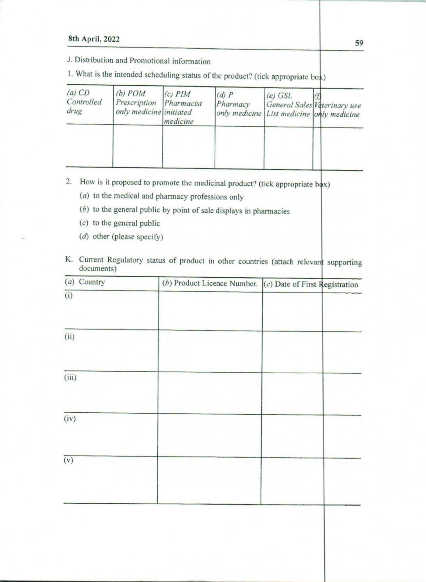 Government Notice 9 of 2022 — official PDF page 43; original table columns, symbols and diagram connections